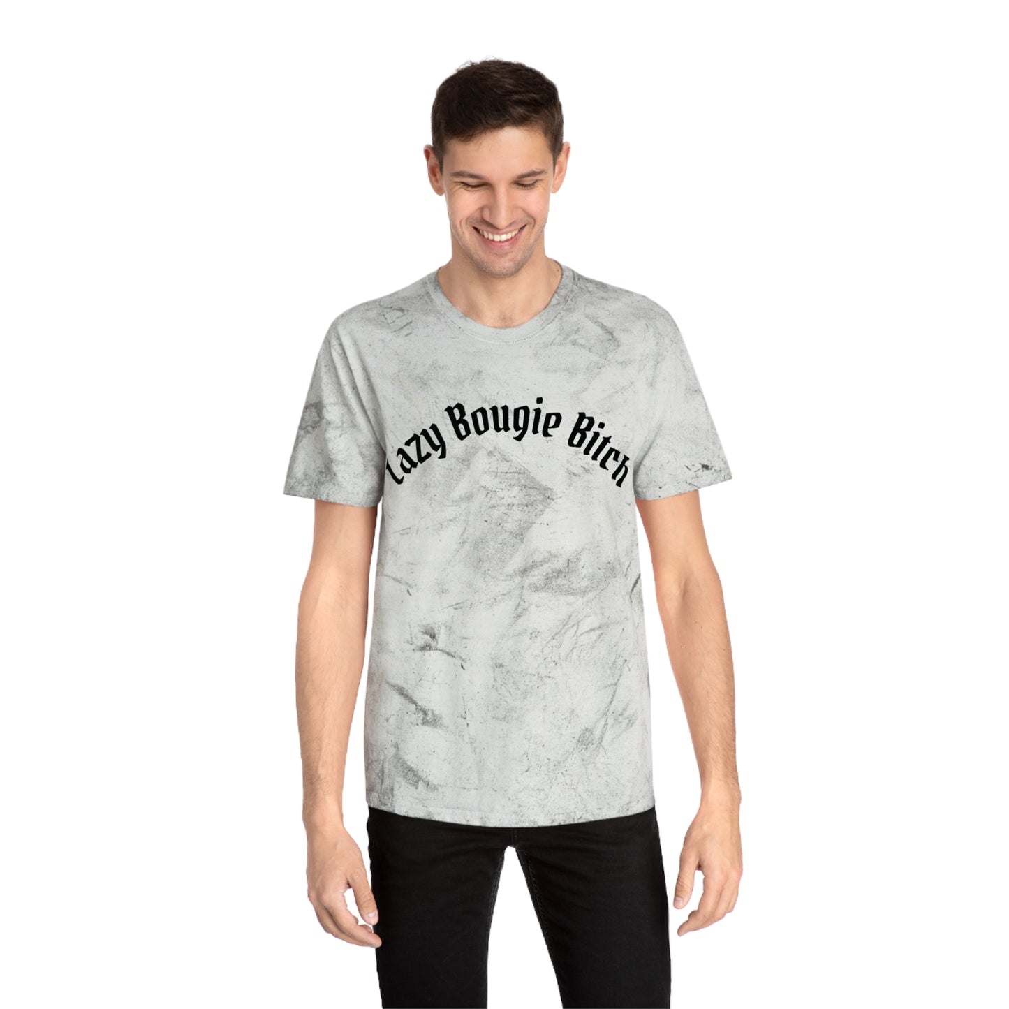 Lazy Bougie Bitch Color Blast T-Shirt, Trendy Graphic Tee