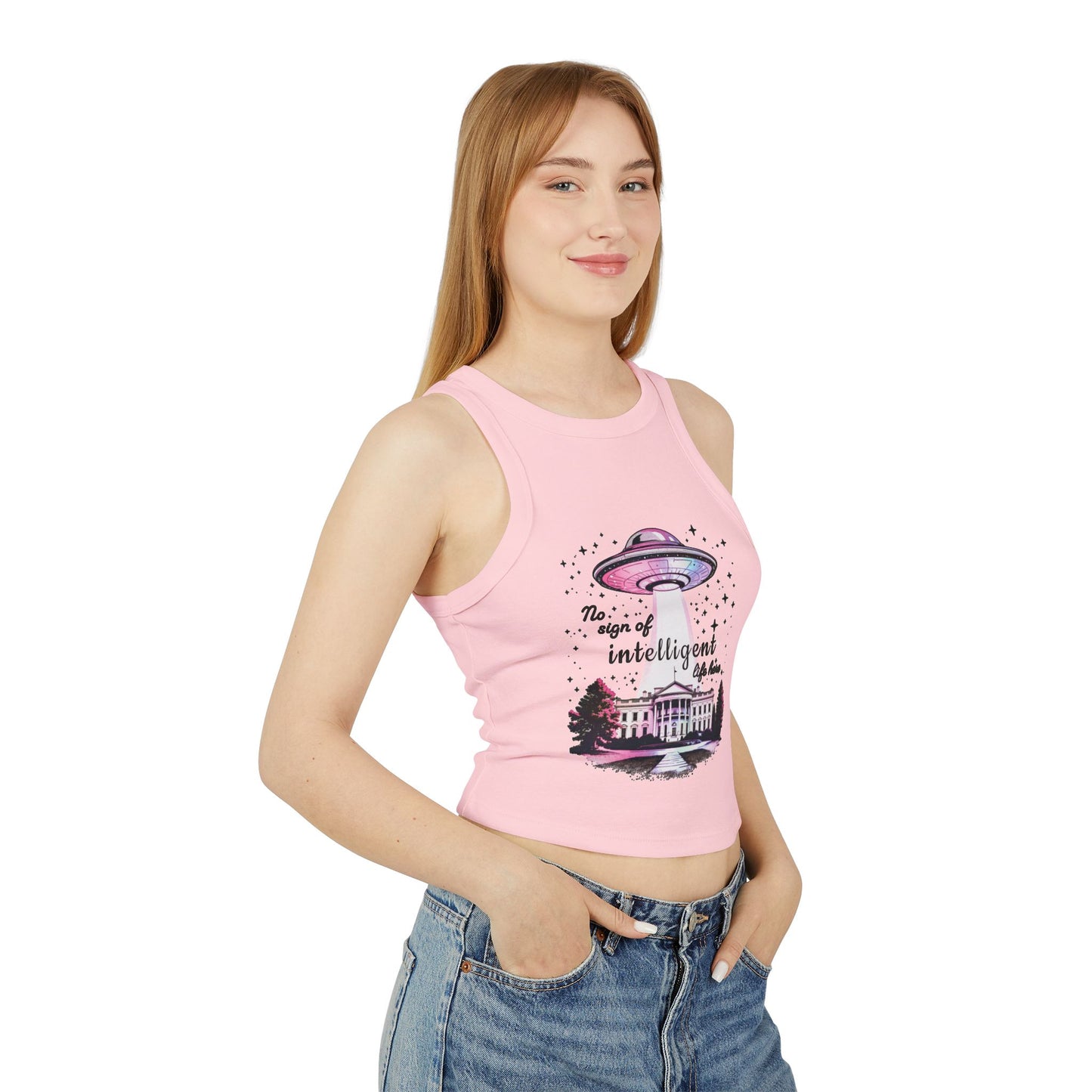 Tank Top - No Sign of Intelligent Life Here Political Humor