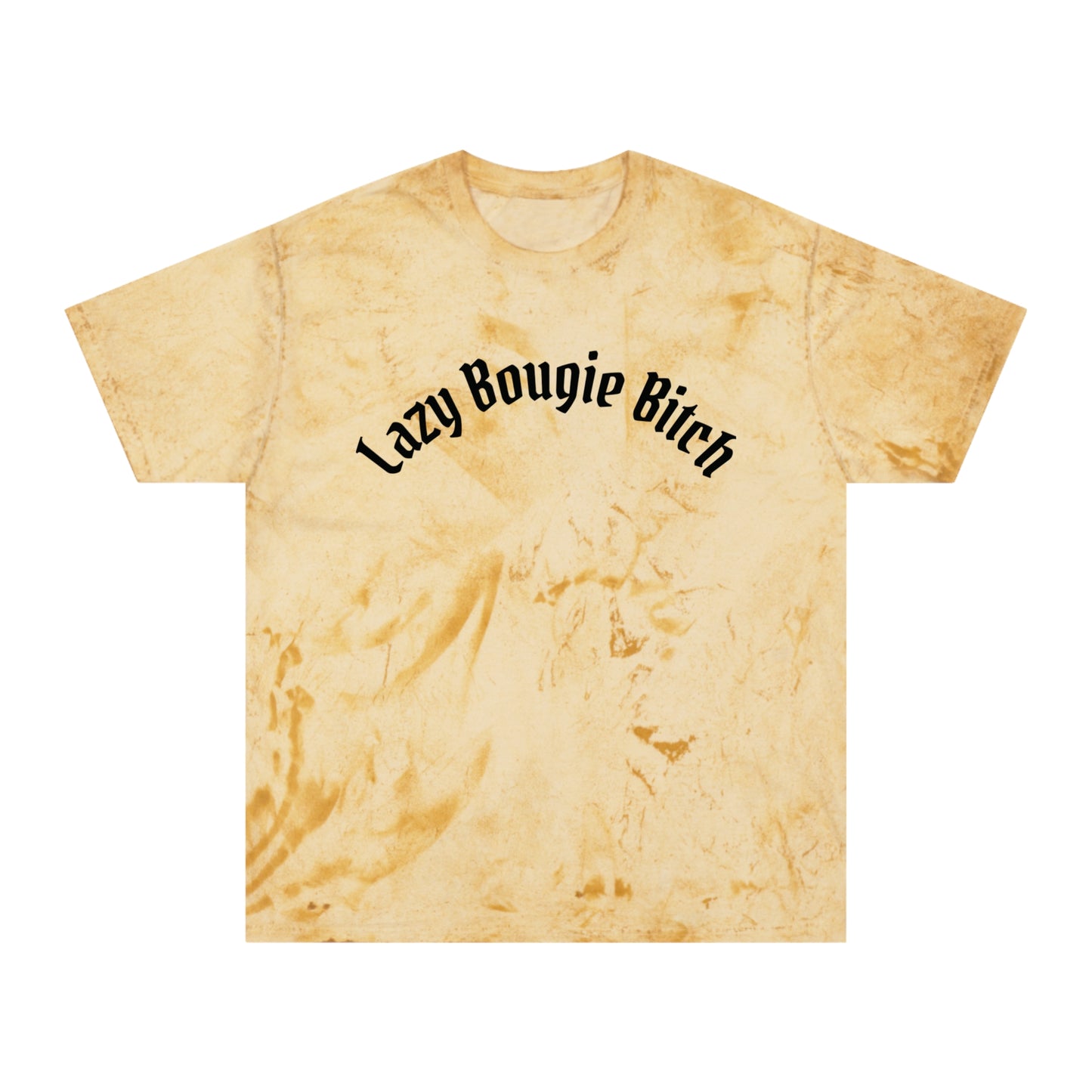 Lazy Bougie Bitch Color Blast T-Shirt, Trendy Graphic Tee