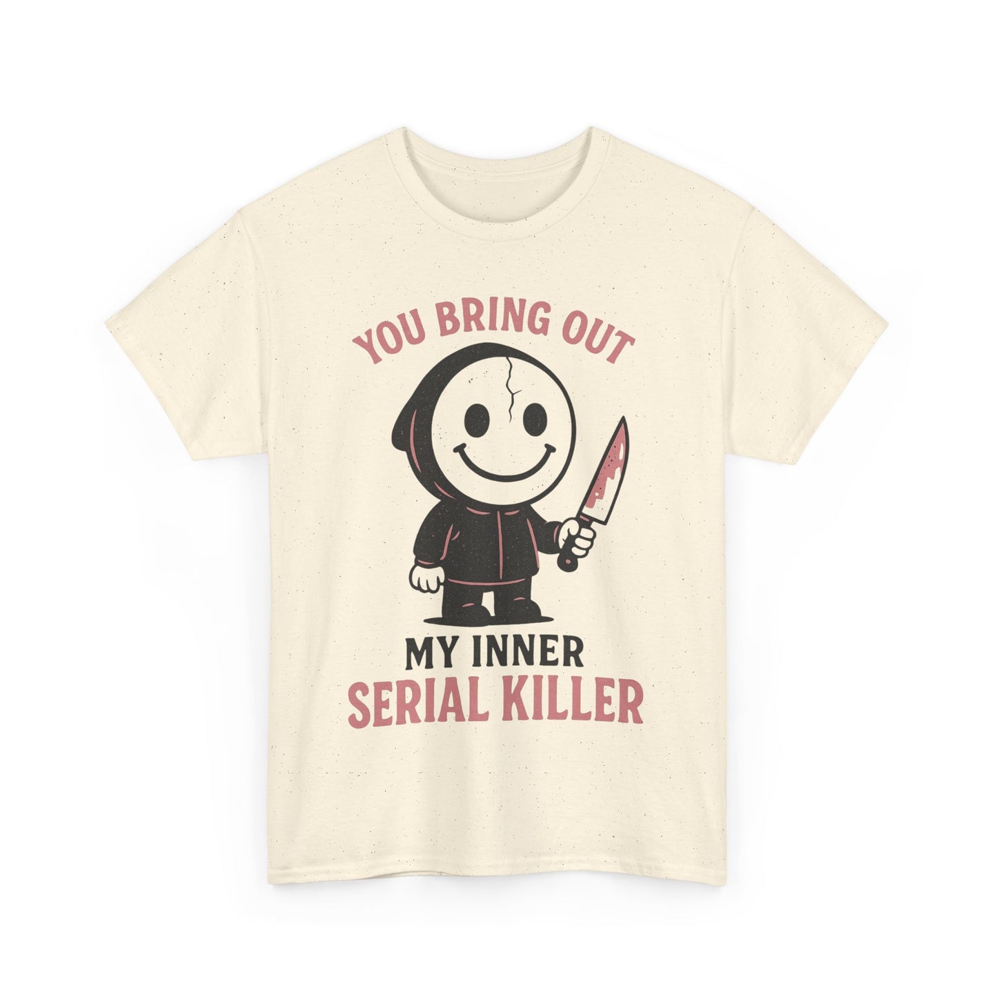 Dark Humor Unisex Heavy Cotton Tee, Funny T-Shirt Gift for Halloween, Comedic Graphic Tee, Quirky Gift for Friends