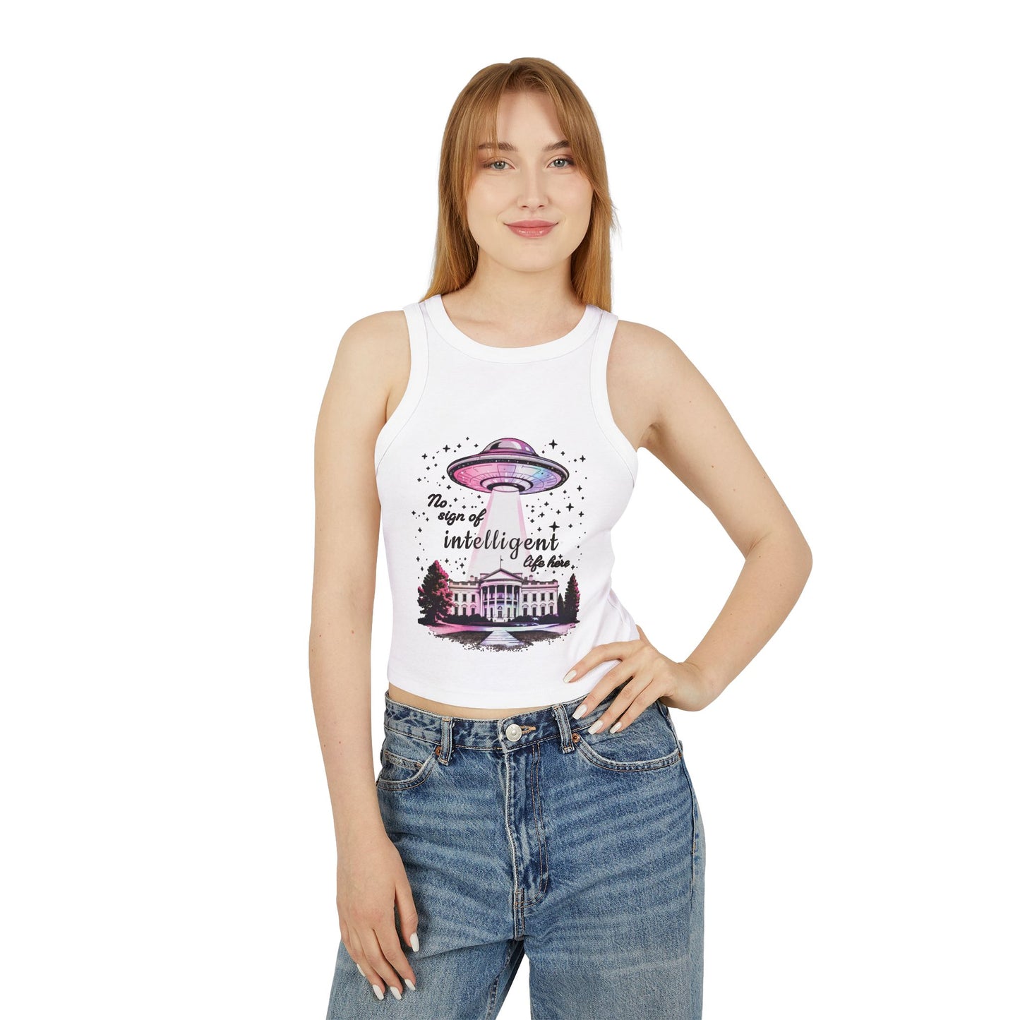 Tank Top - No Sign of Intelligent Life Here Political Humor