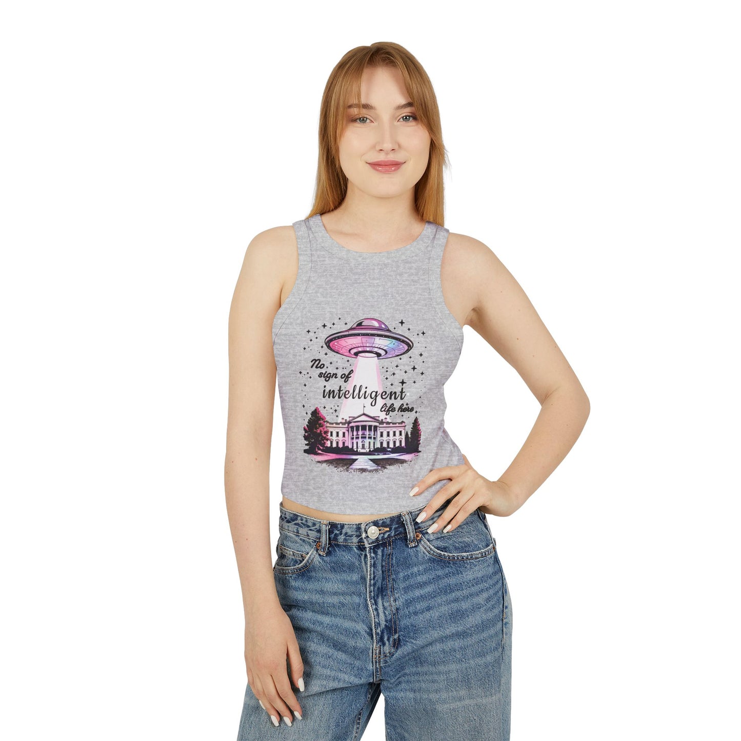 Tank Top - No Sign of Intelligent Life Here Political Humor