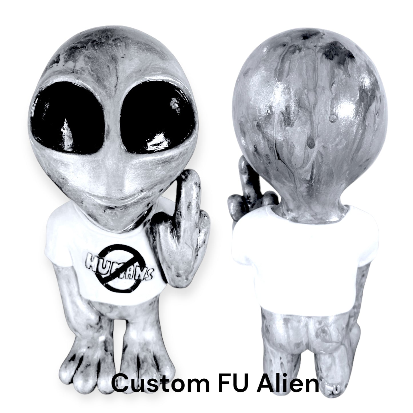 FU Aliens No Humans Art Sculptures