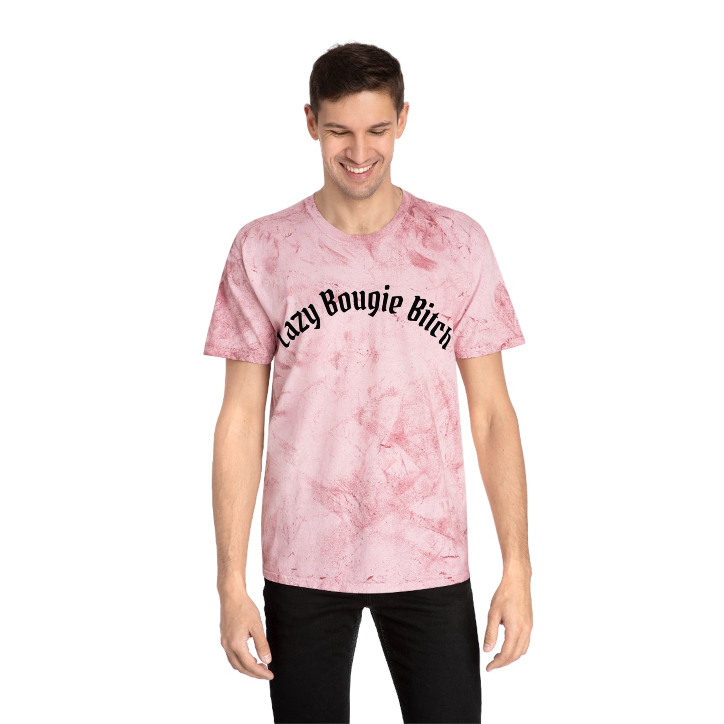 Lazy Bougie Bitch Color Blast T-Shirt, Trendy Graphic Tee