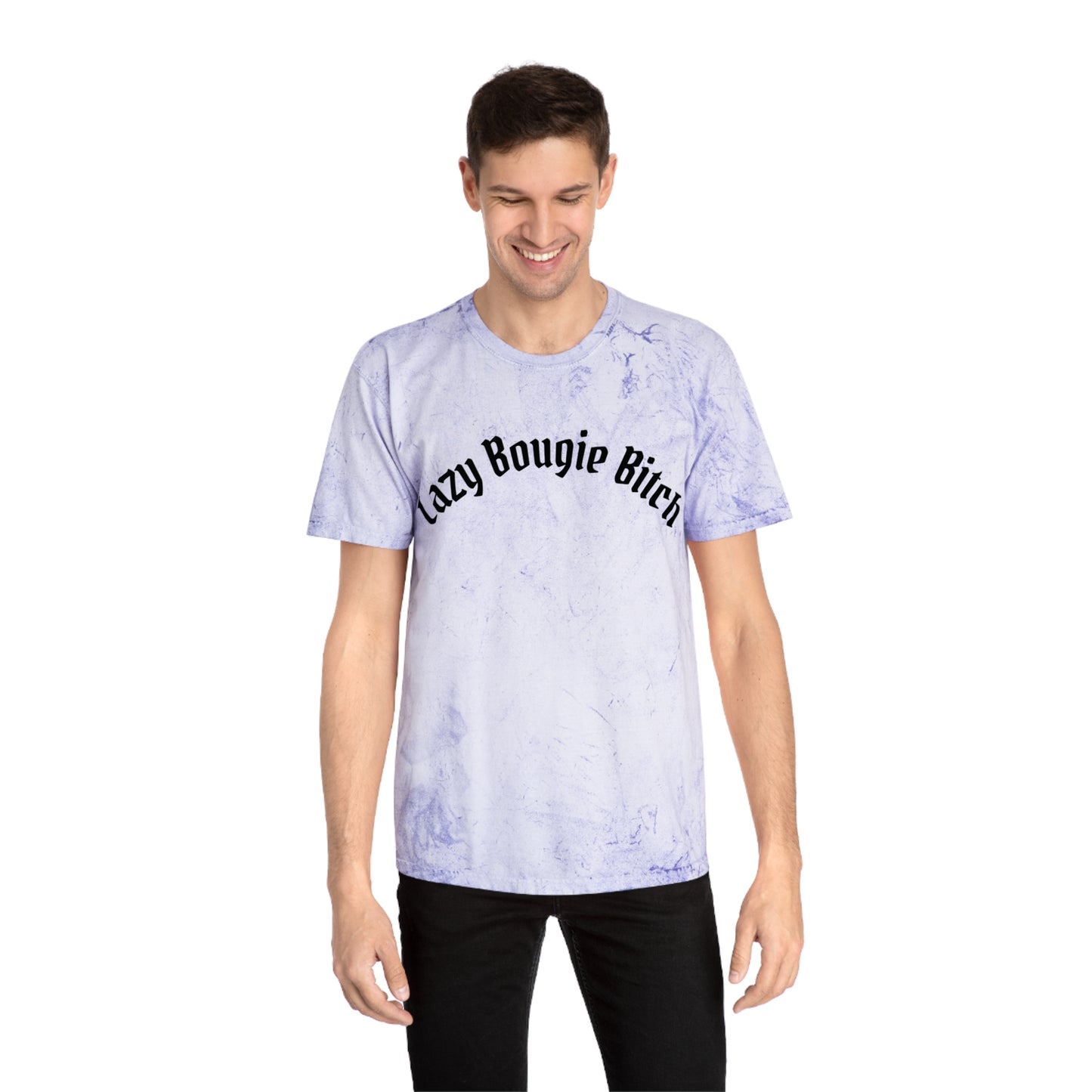 Lazy Bougie Bitch Color Blast T-Shirt, Trendy Graphic Tee