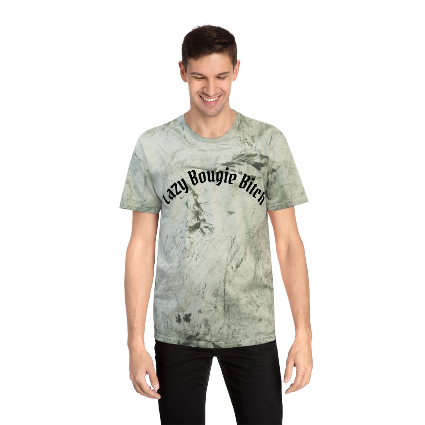 Lazy Bougie Bitch Color Blast T-Shirt, Trendy Graphic Tee
