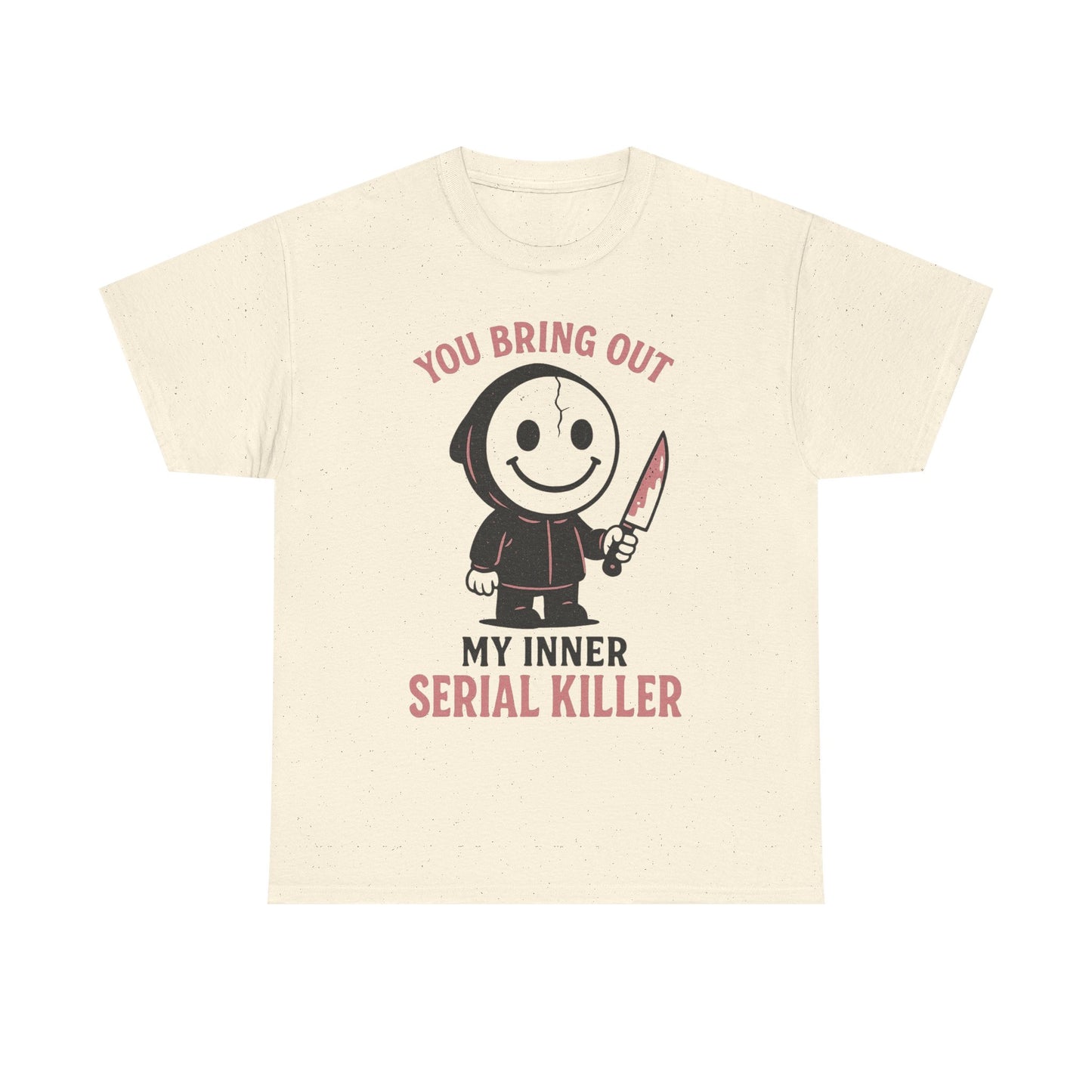 Dark Humor Unisex Heavy Cotton Tee, Funny T-Shirt Gift for Halloween, Comedic Graphic Tee, Quirky Gift for Friends