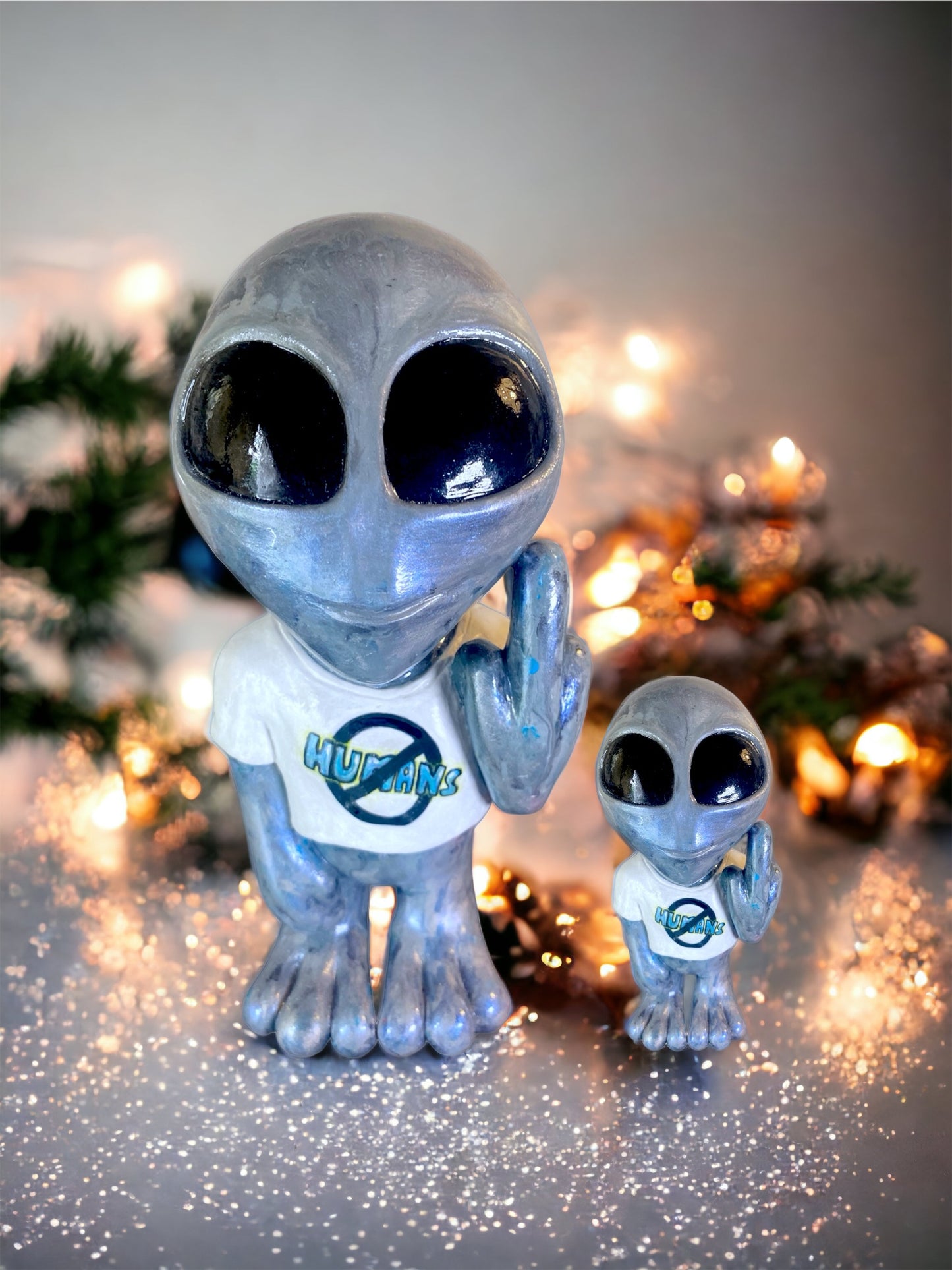 FU Aliens No Humans Art Sculptures