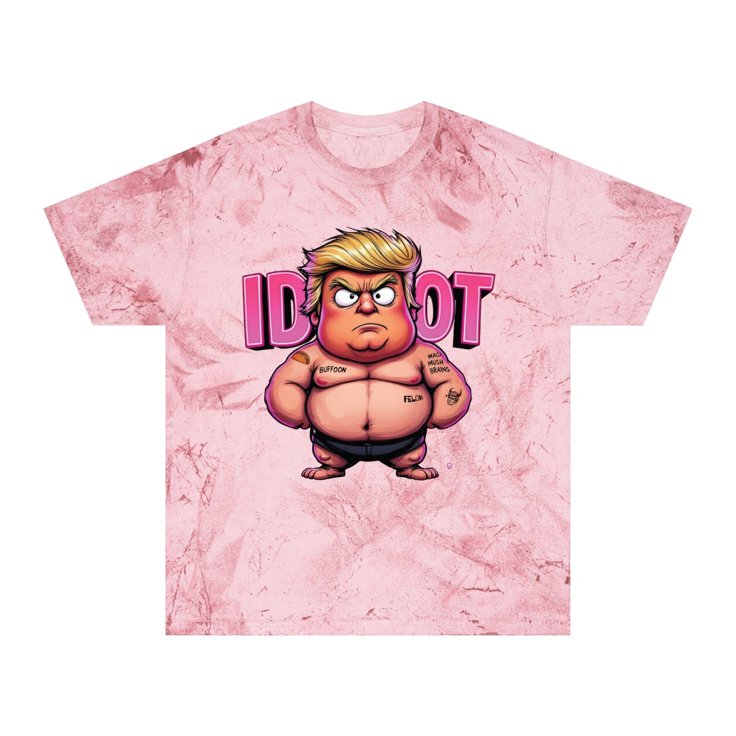 'Idiot' Color Blast Comfort Colors Political Humor Graphic Tee
