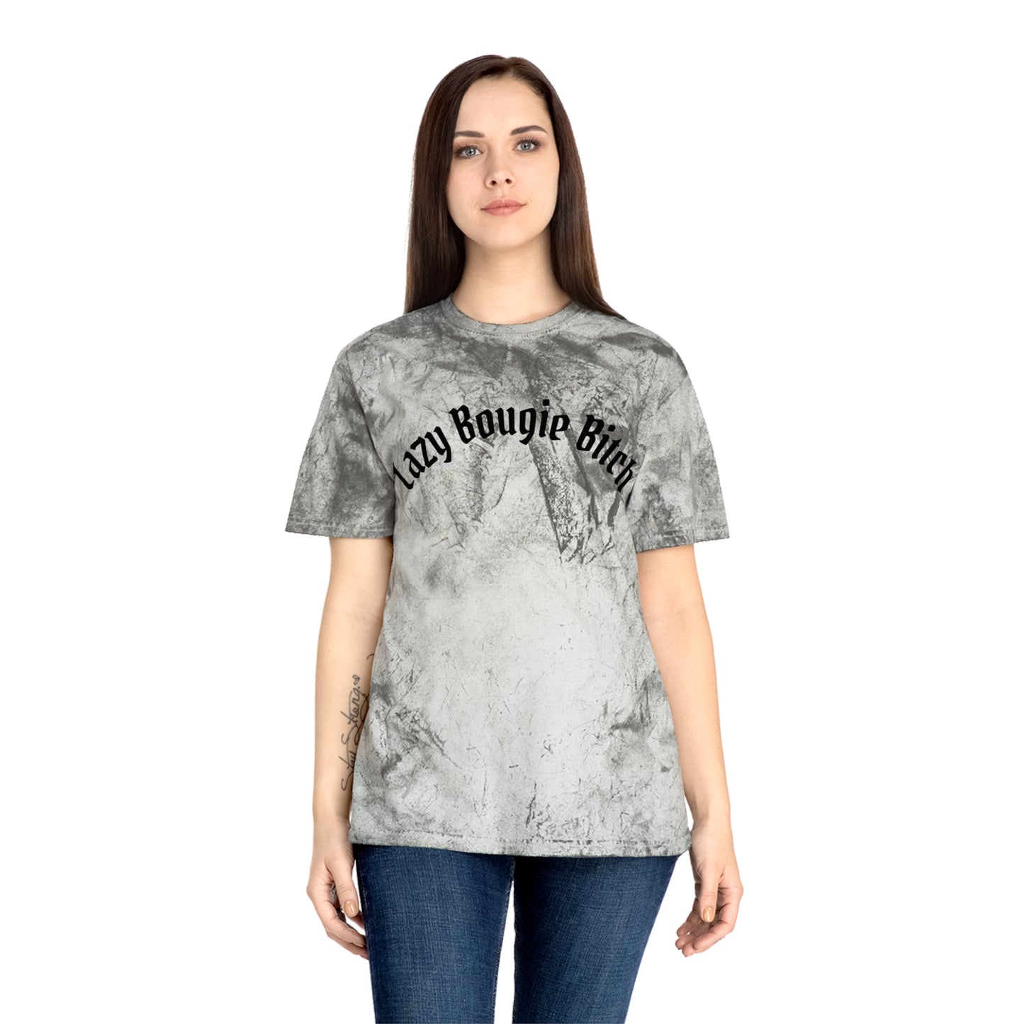 Lazy Bougie Bitch Color Blast T-Shirt, Trendy Graphic Tee
