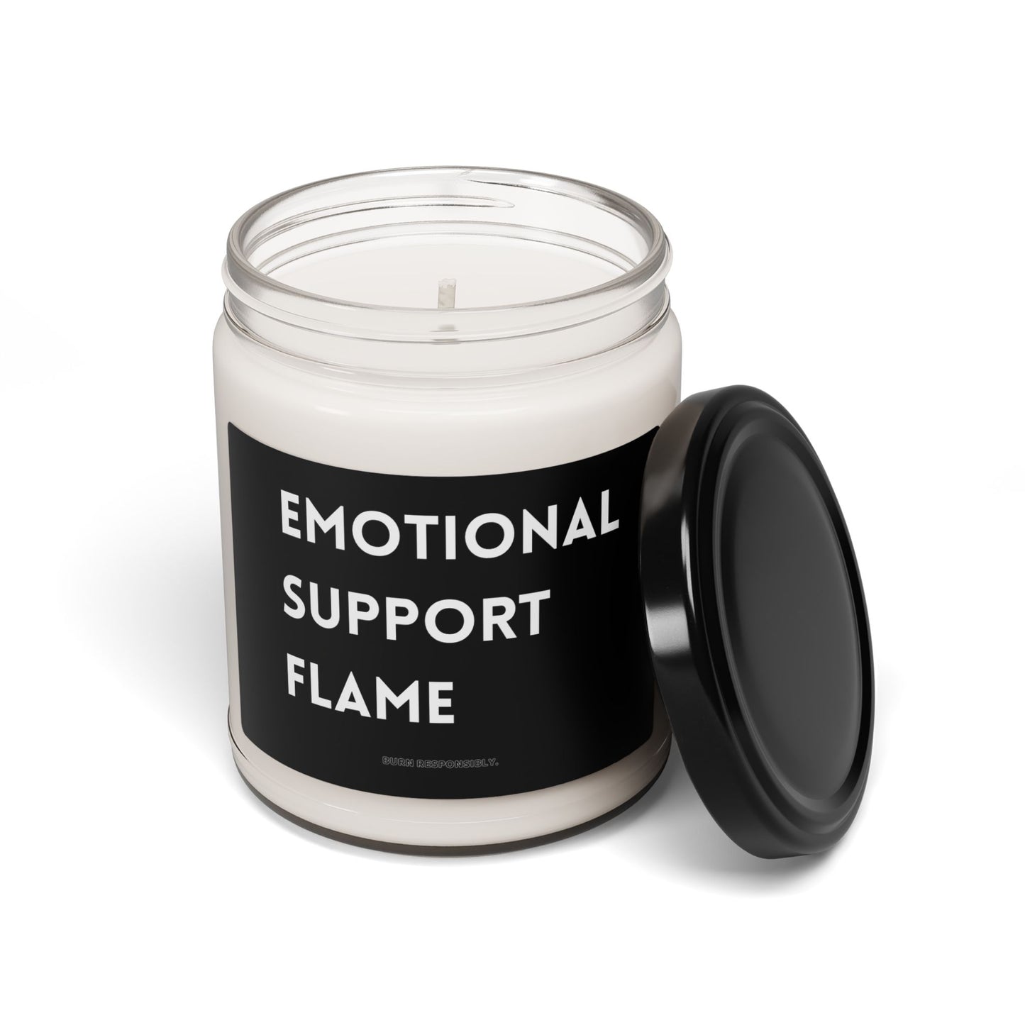 Emotional Support Flame — 9oz Scented Soy Candle