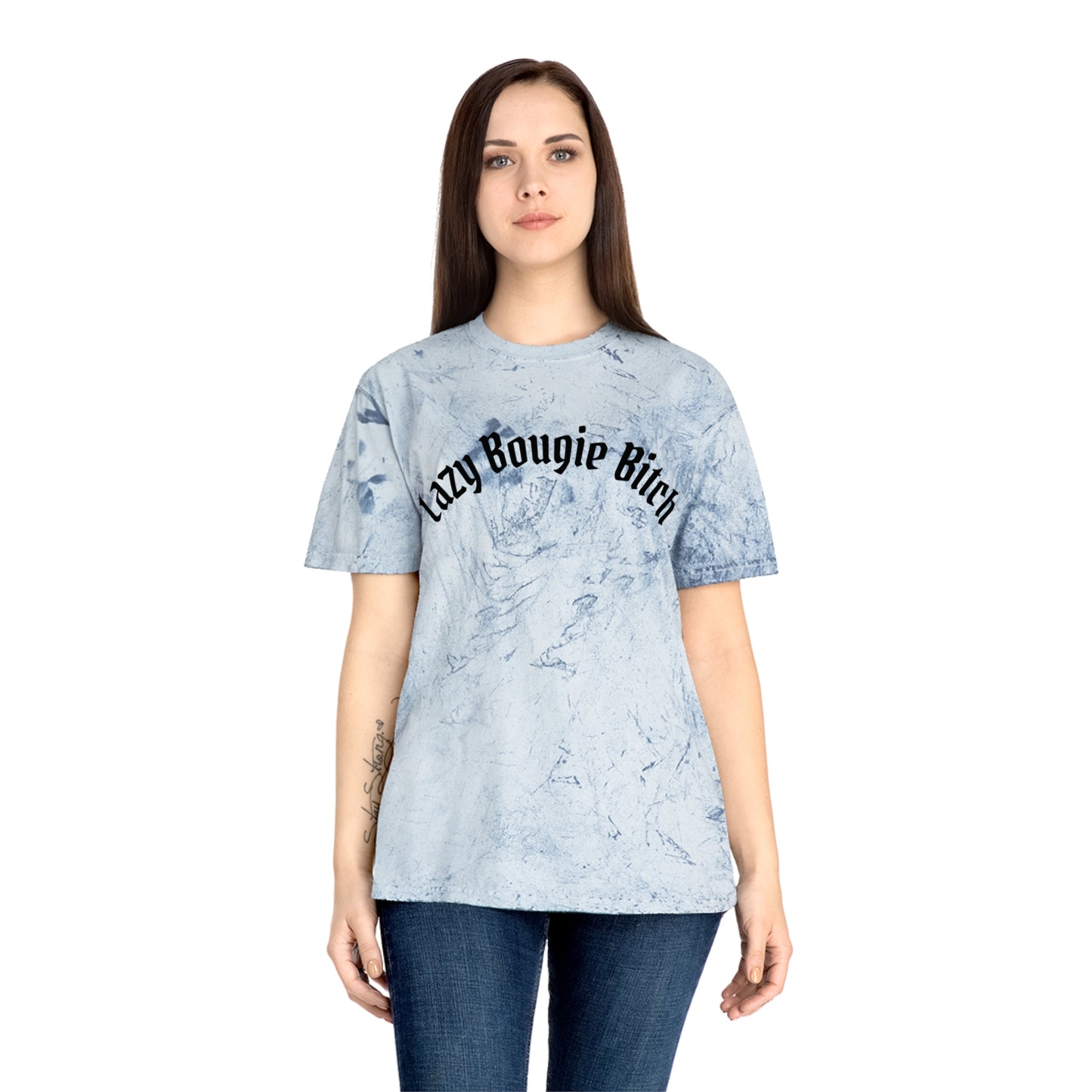 Lazy Bougie Bitch Color Blast T-Shirt, Trendy Graphic Tee