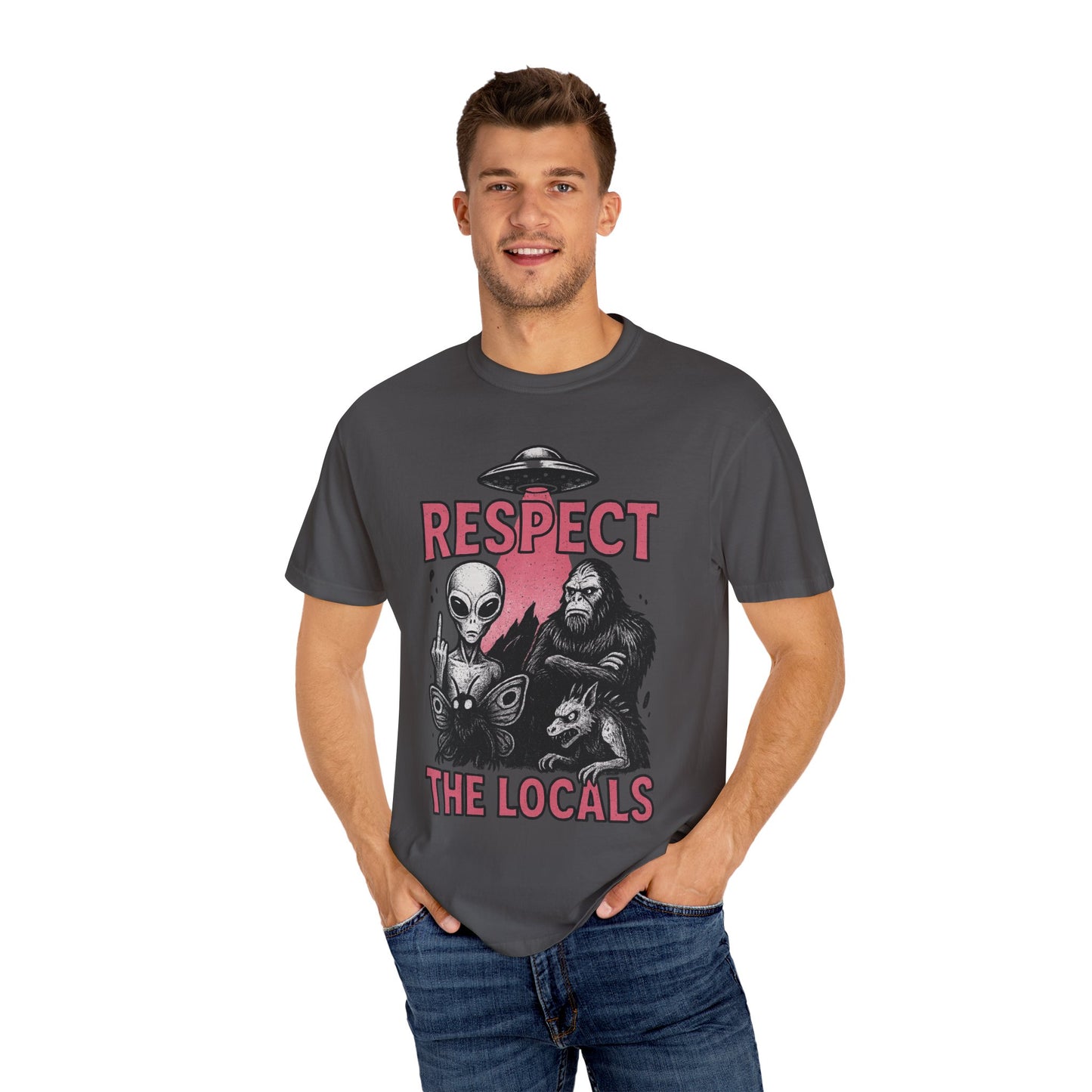 Cryptid Unisex T-shirt - Respect the Locals Humorous Tee