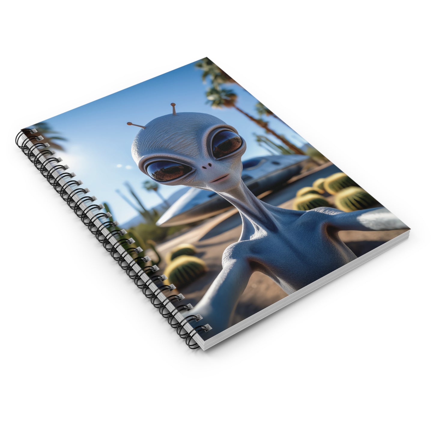 Alien Selfie Spiral Notebook - Perfect for Sci-Fi Lovers, Journal, Gift, Stationery, Art Projects
