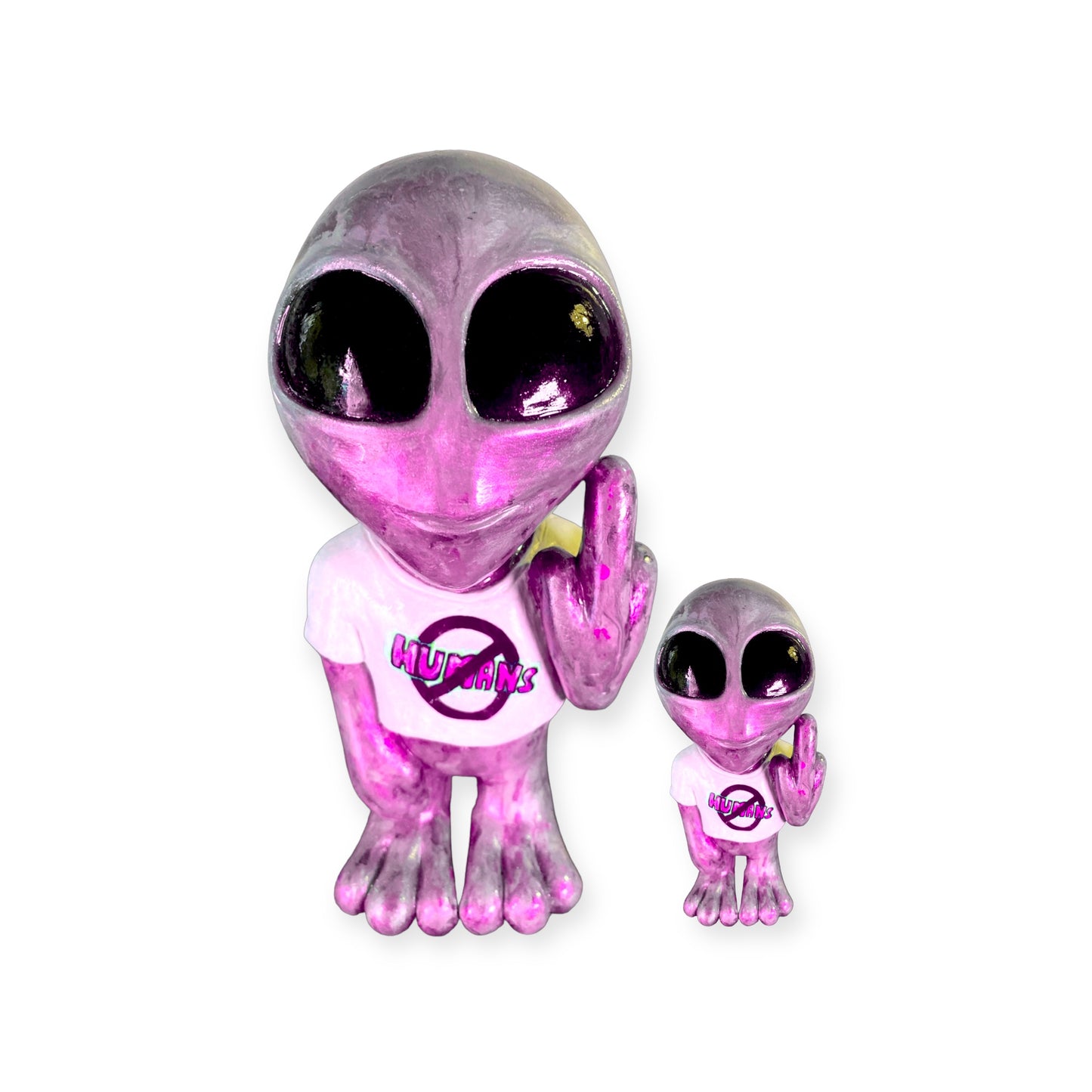 FU Aliens No Humans Art Sculptures
