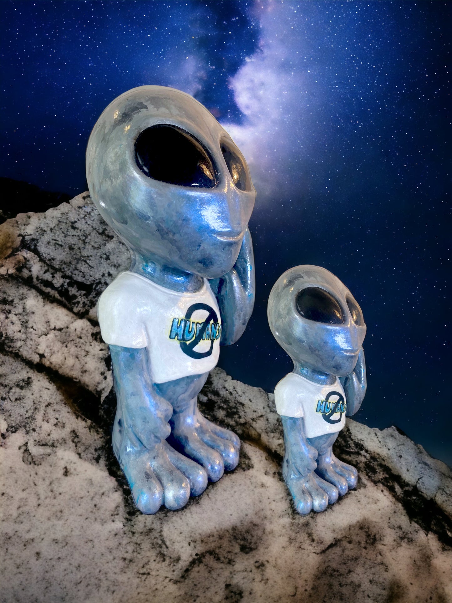 FU Aliens No Humans Art Sculptures