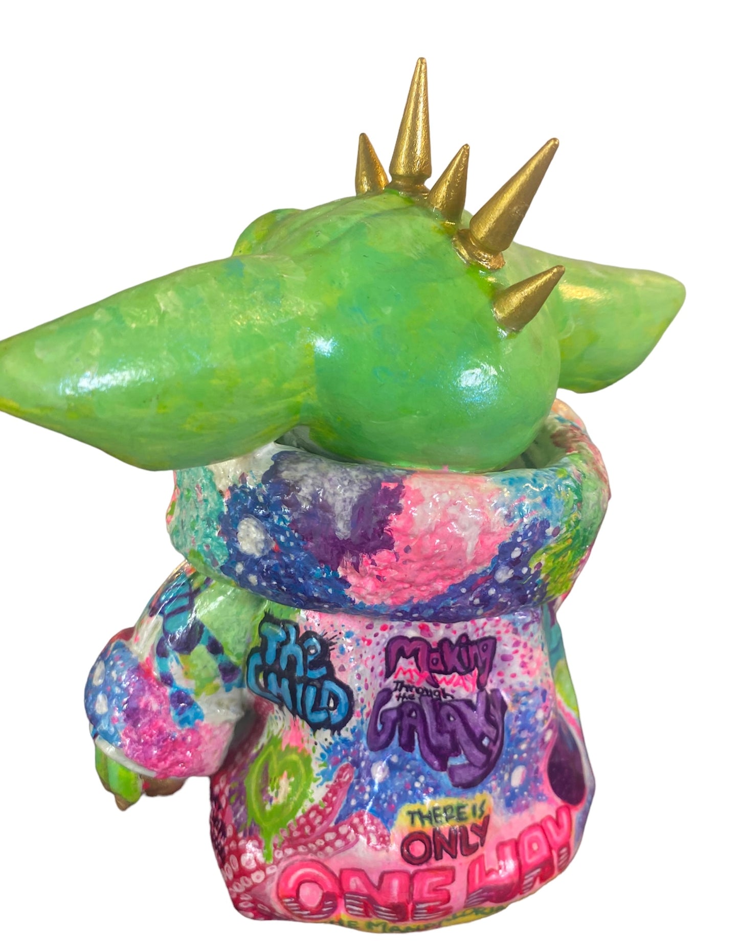 Graffiti Grogu Art Sculpture
