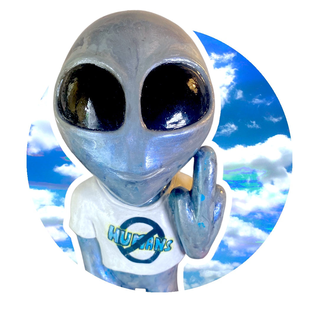 FU Aliens No Humans Art Sculptures