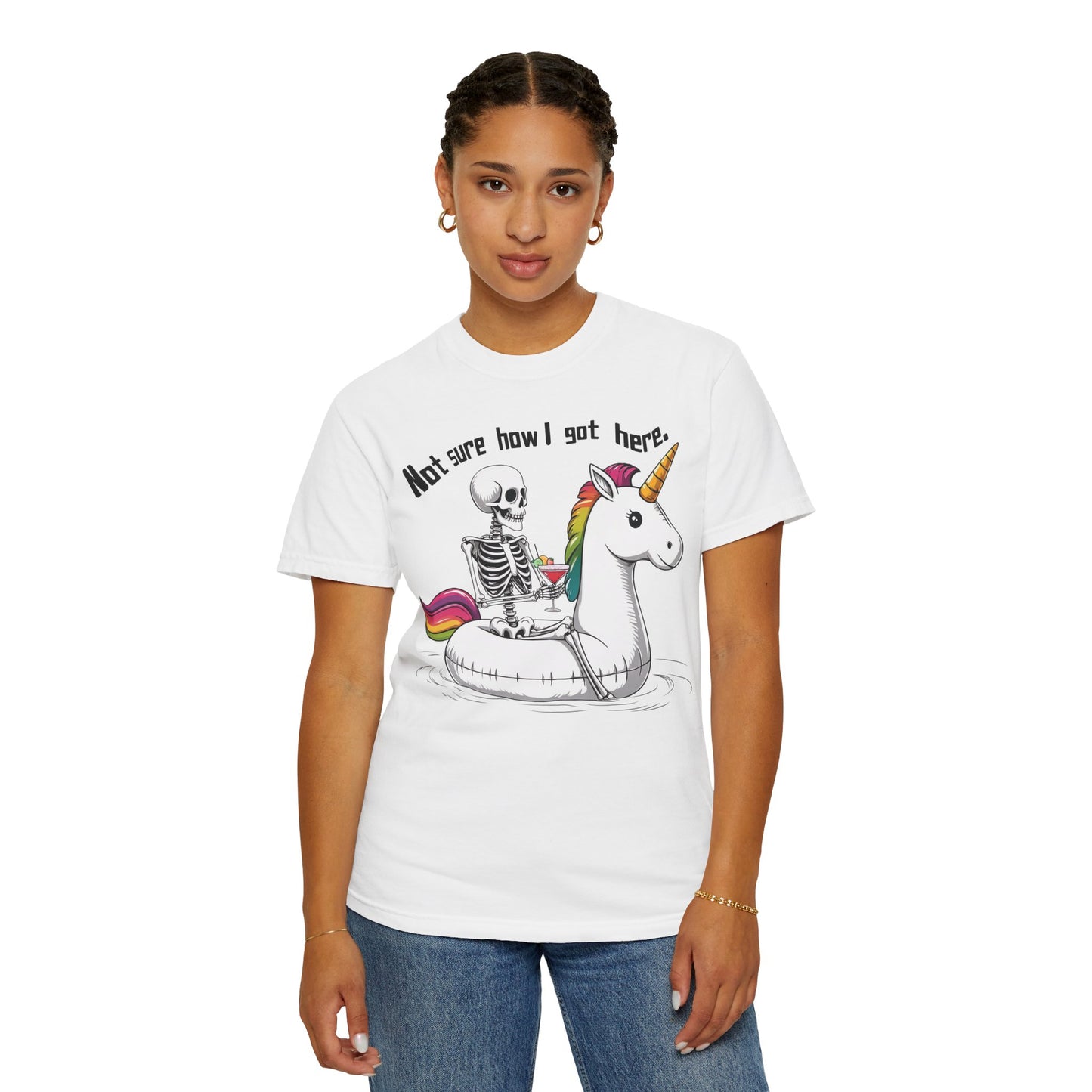 Whimsical Skeleton Unicorn T-Shirt