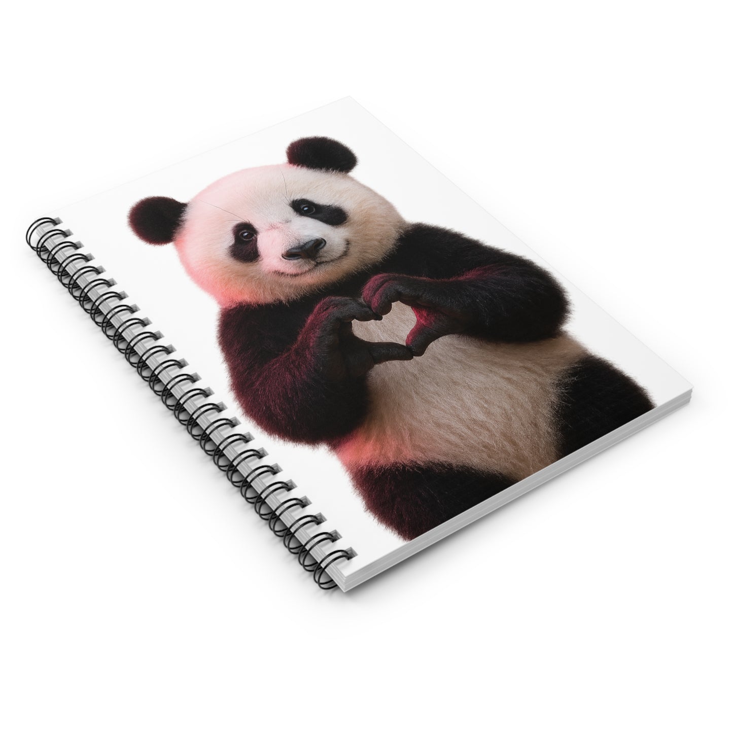 Adorable Panda Love Spiral Notebook