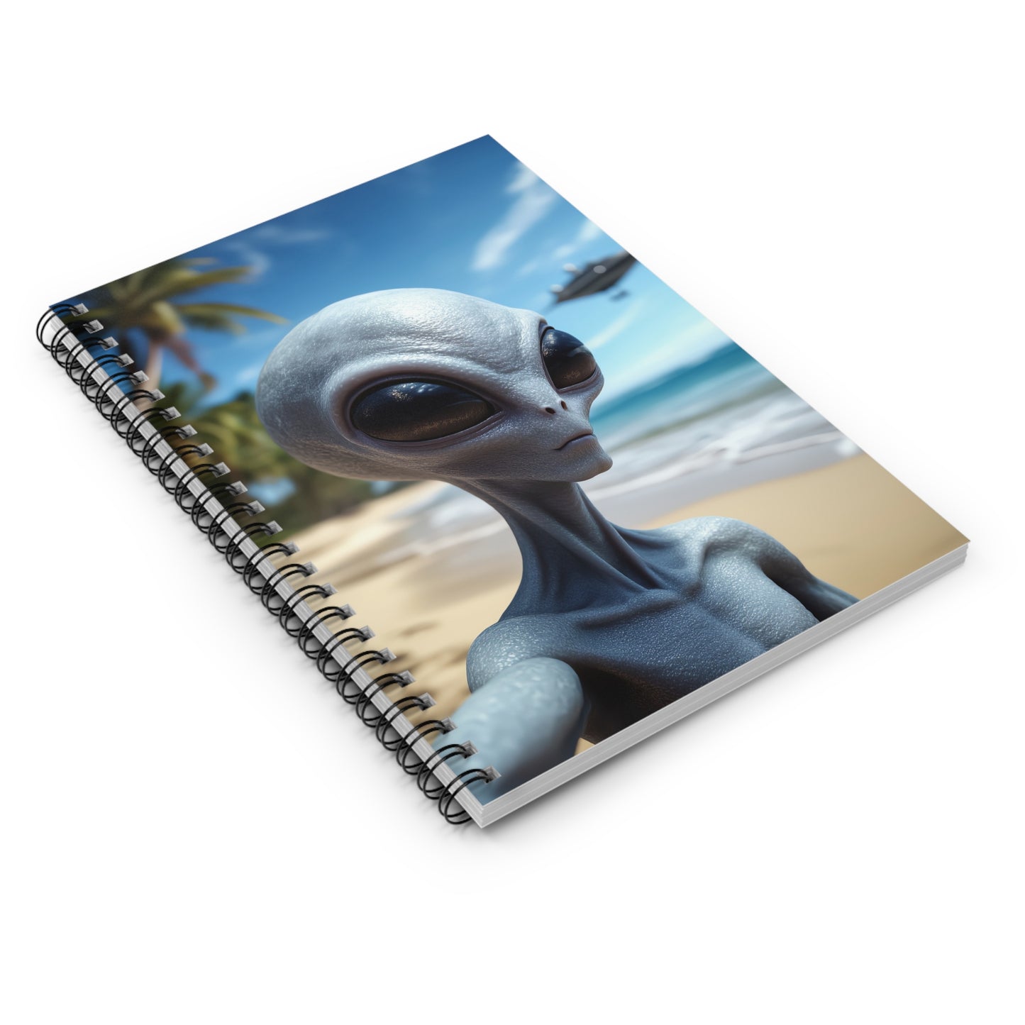 Alien Selfie Vibes Spiral Notebook