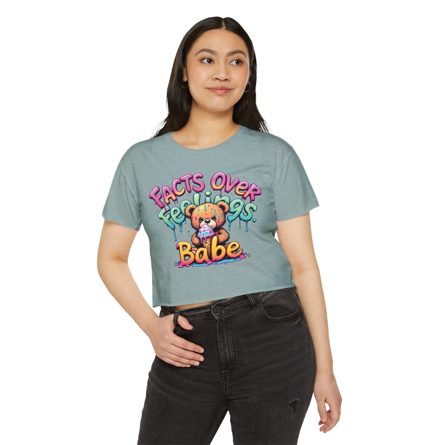 Copy of Revolution Unicorn Women’s Festival Crop Top - Fun & Vibrant Graphic Tee