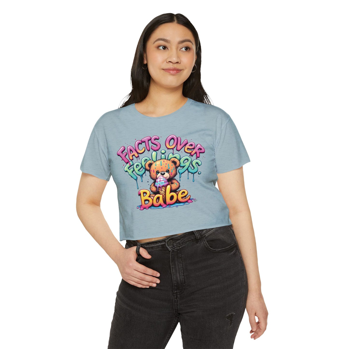 Copy of Revolution Unicorn Women’s Festival Crop Top - Fun & Vibrant Graphic Tee