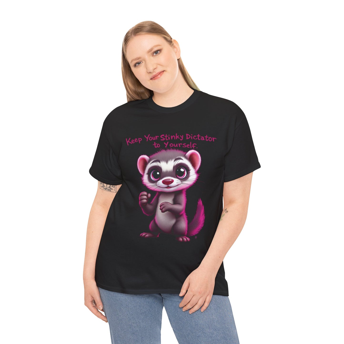 “Keep your stinky dictator to yourself” Ferret Graphic Tee -