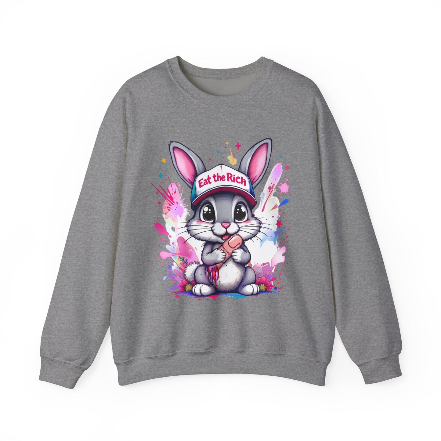 Eat the Rich Bunny Crewneck Sweatshirt