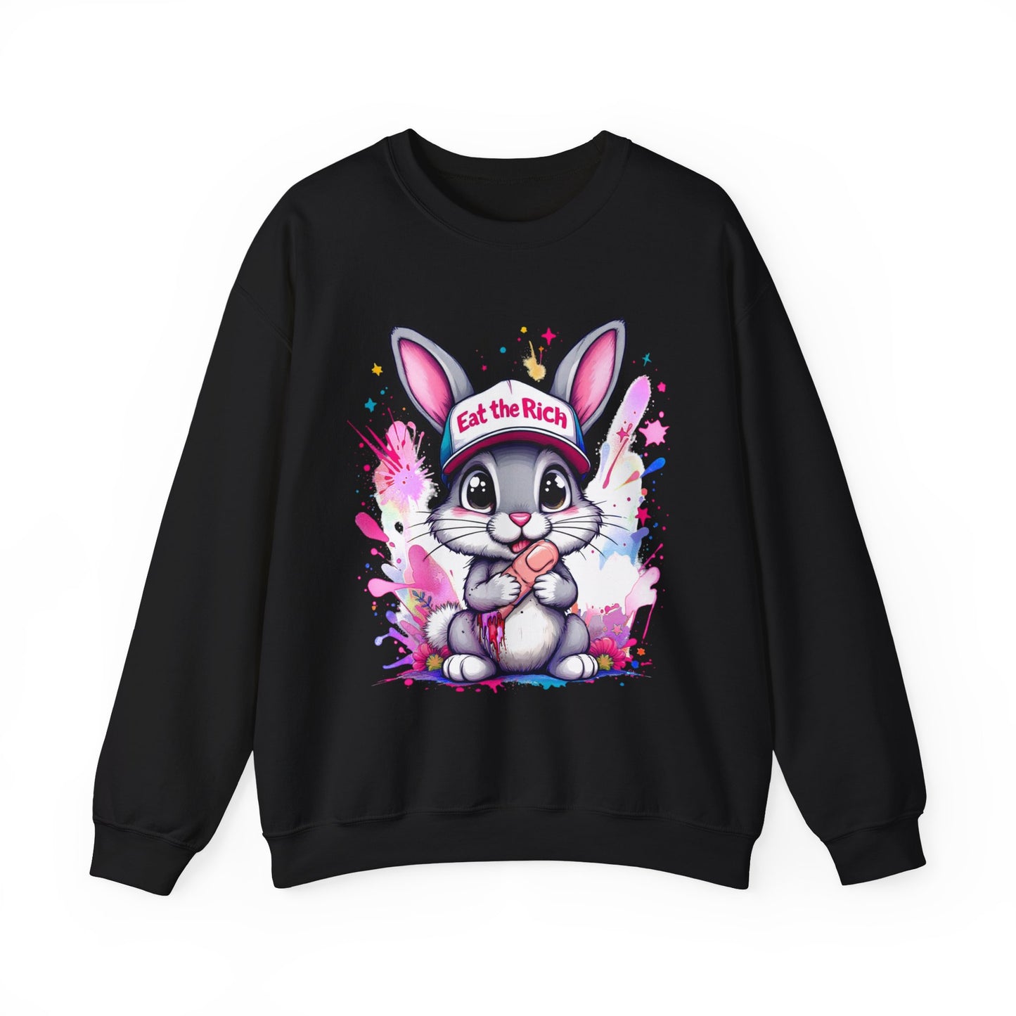 Eat the Rich Bunny Crewneck Sweatshirt