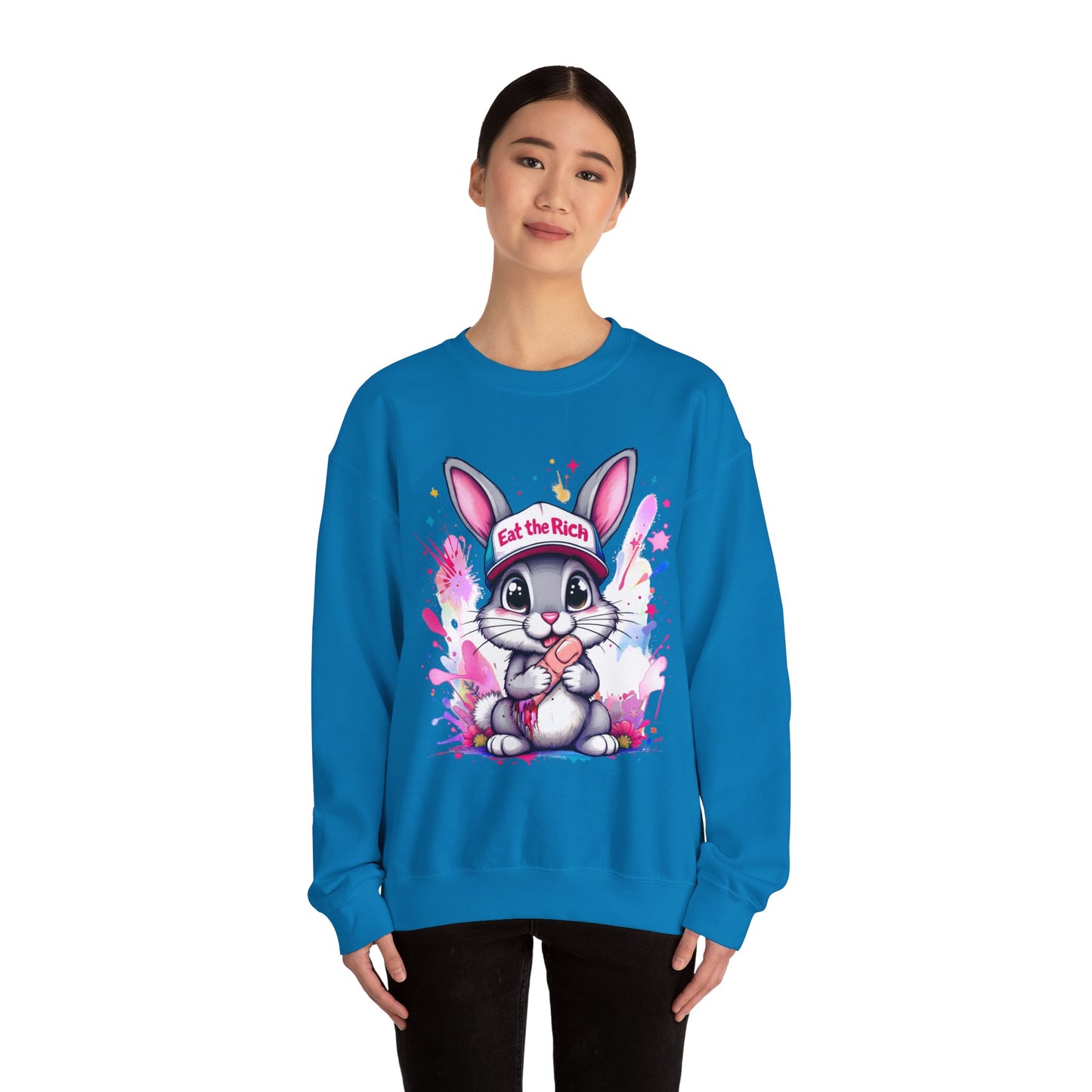 Eat the Rich Bunny Crewneck Sweatshirt