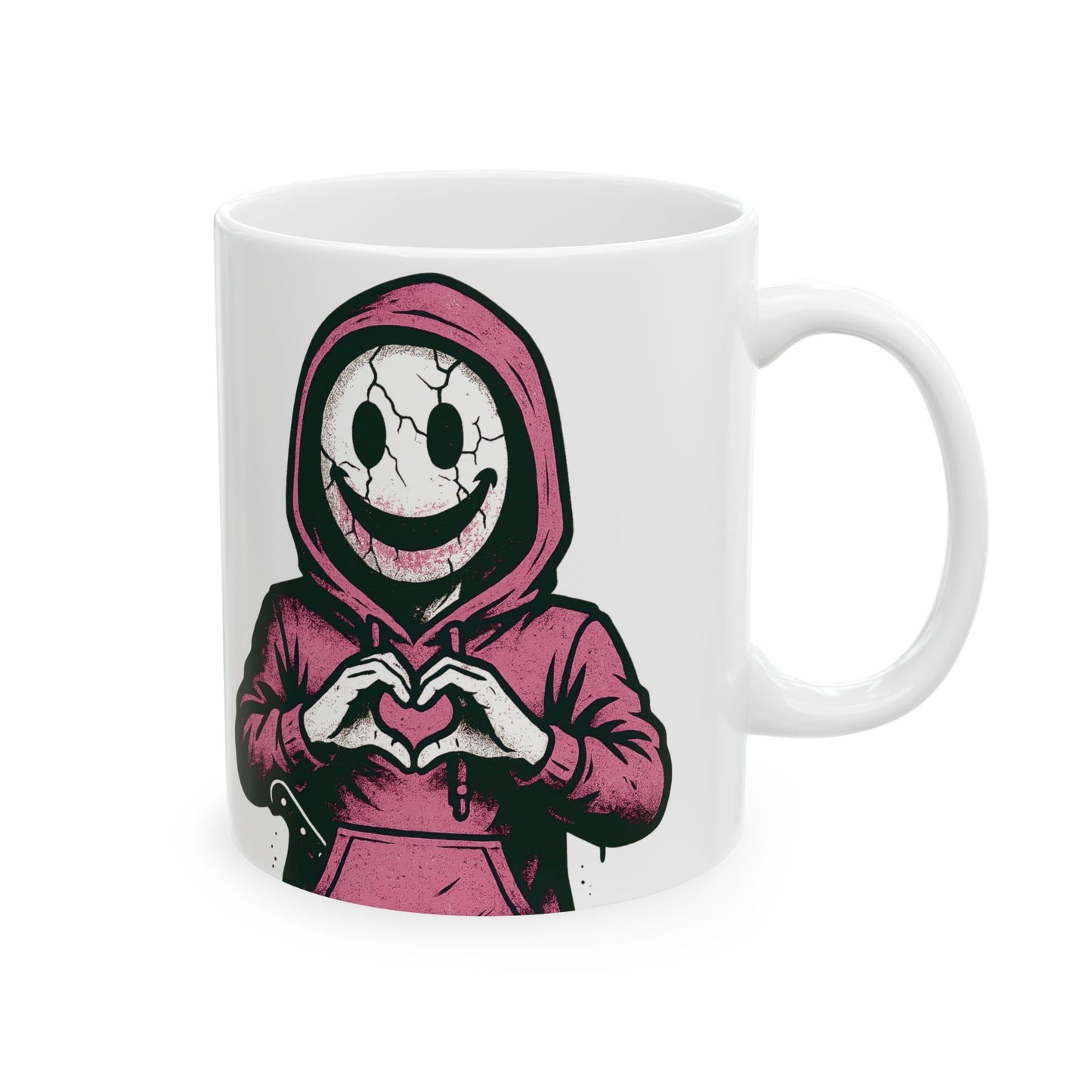 Psycho Love Mug — Gothic Skull Coffee Cup (11oz/15oz)