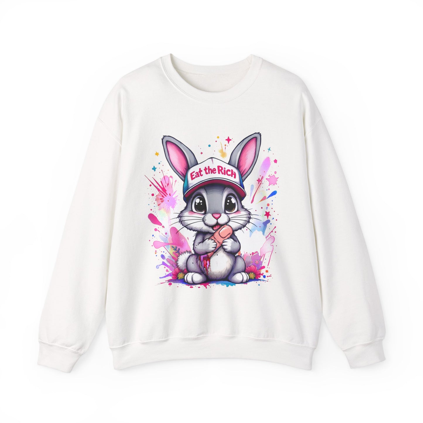 Eat the Rich Bunny Crewneck Sweatshirt