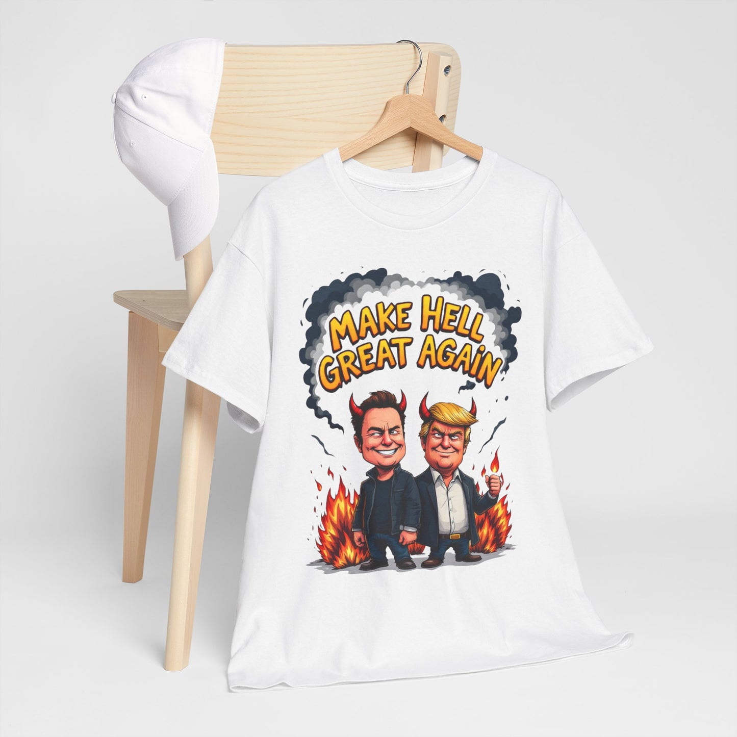 Make Hell Great Again Unisex Heavy Cotton Tee