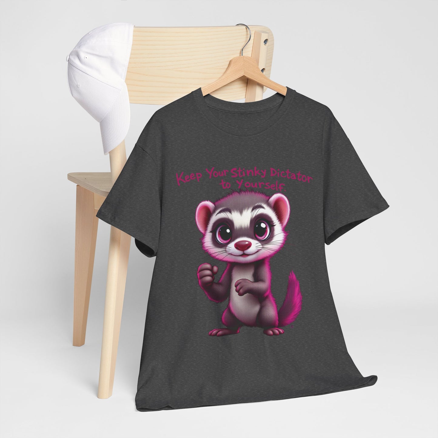 “Keep your stinky dictator to yourself” Ferret Graphic Tee -