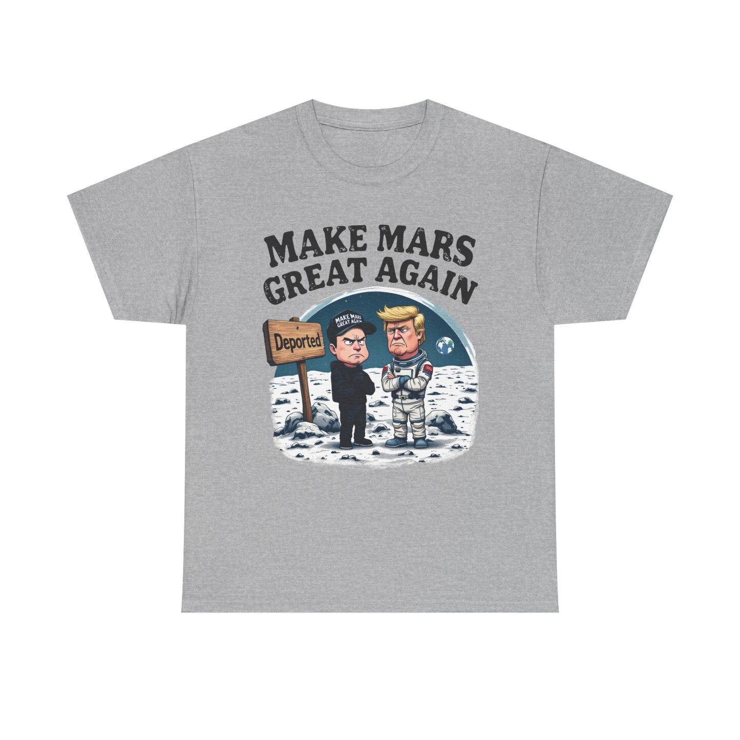 Political Humor Tee - 'Make Mars Great Again' Unisex Cotton