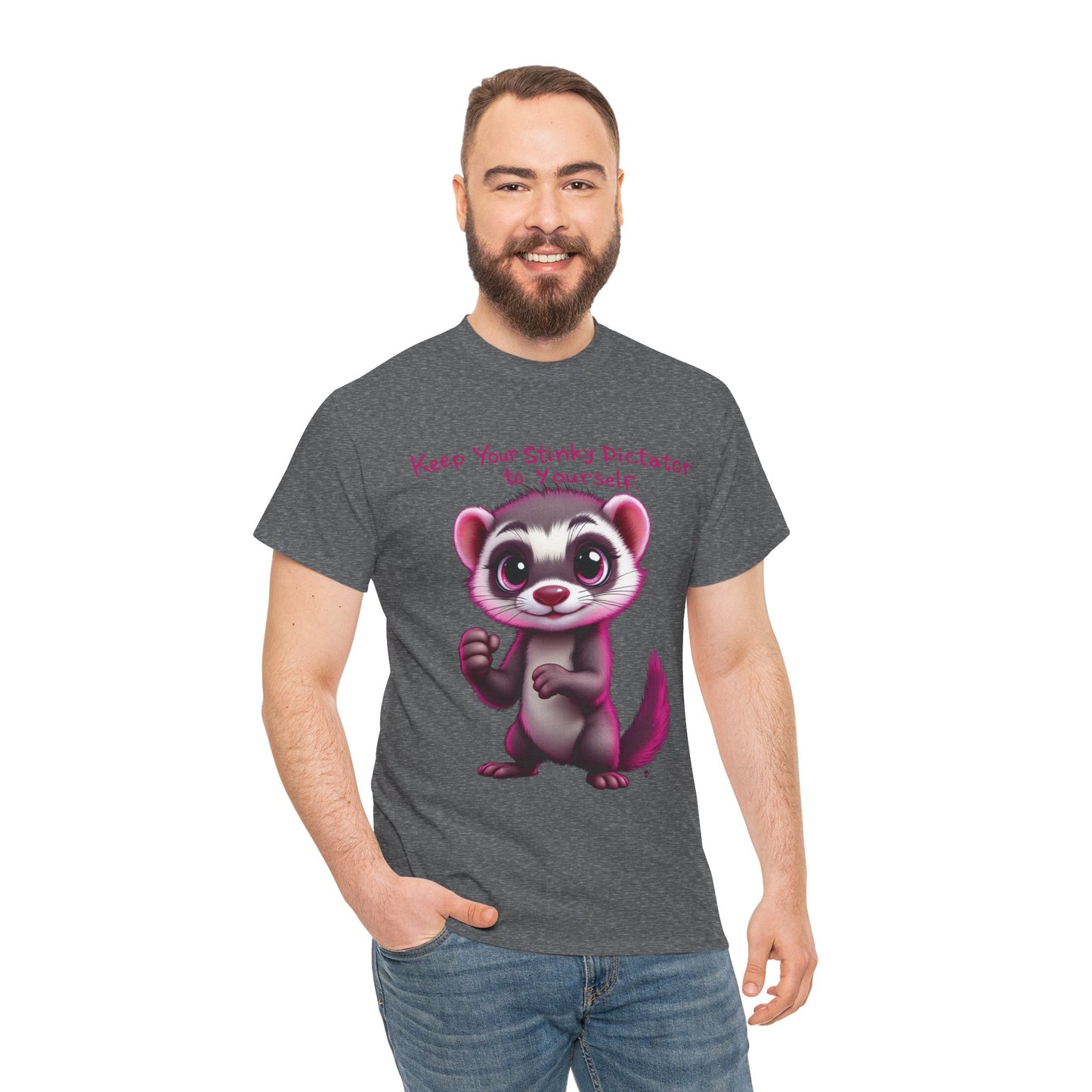 “Keep your stinky dictator to yourself” Ferret Graphic Tee -