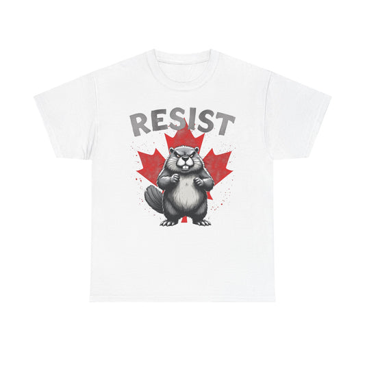 Resist Fighting Beaver Tee - Canadian Resistance Graphic T-Shirt