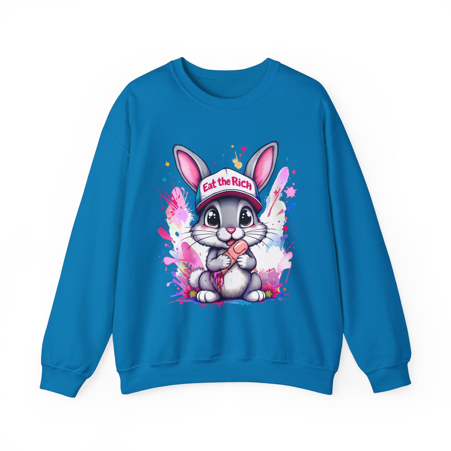 Eat the Rich Bunny Crewneck Sweatshirt