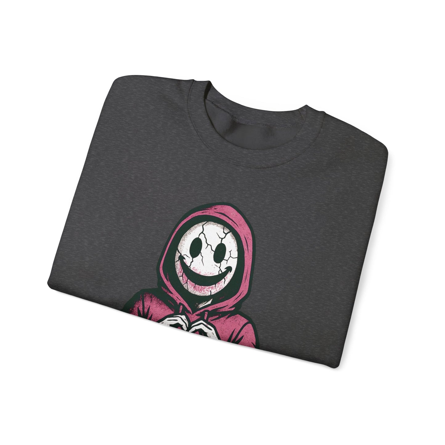 Cryptid Valentine Hoodie Face Crewneck Sweatshirt | Spooky Cute Valentine’s Day Pullover | Funny Horror Love Graphic