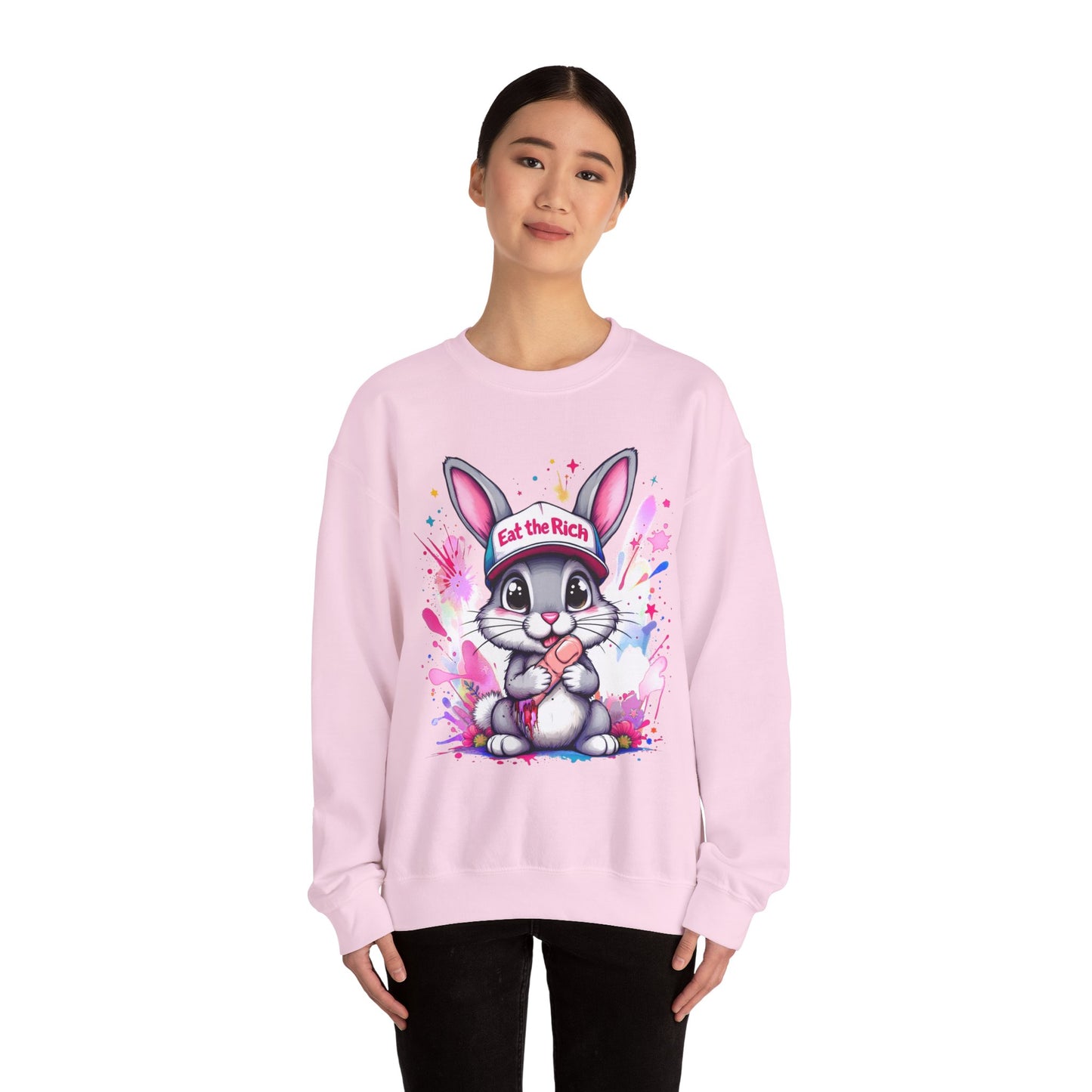 Eat the Rich Bunny Crewneck Sweatshirt