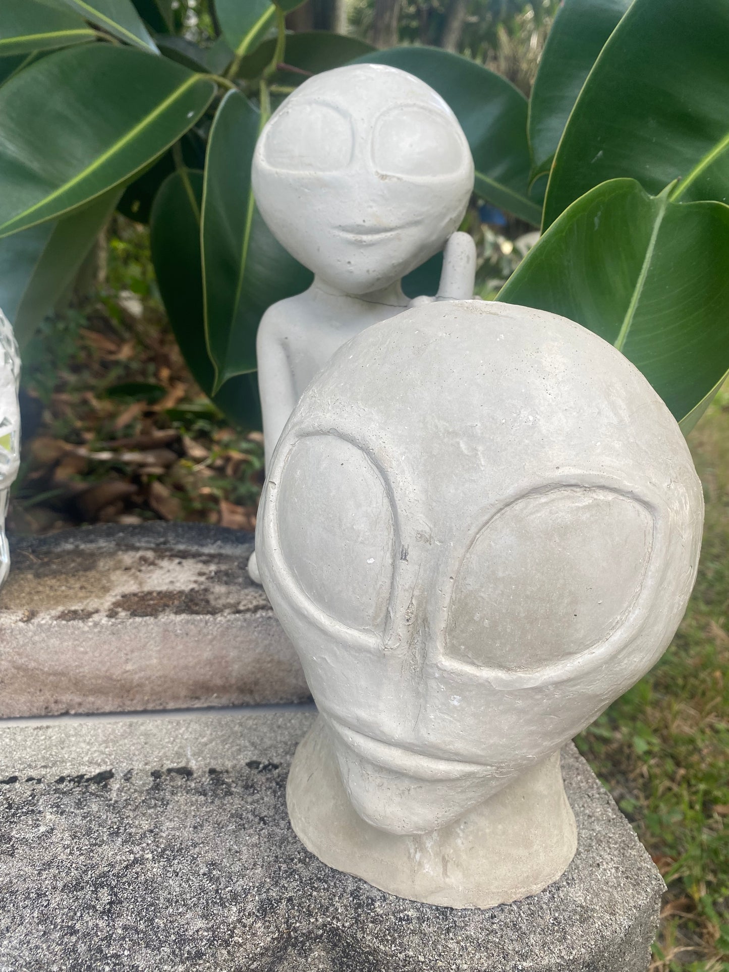 Concrete Alien Planter