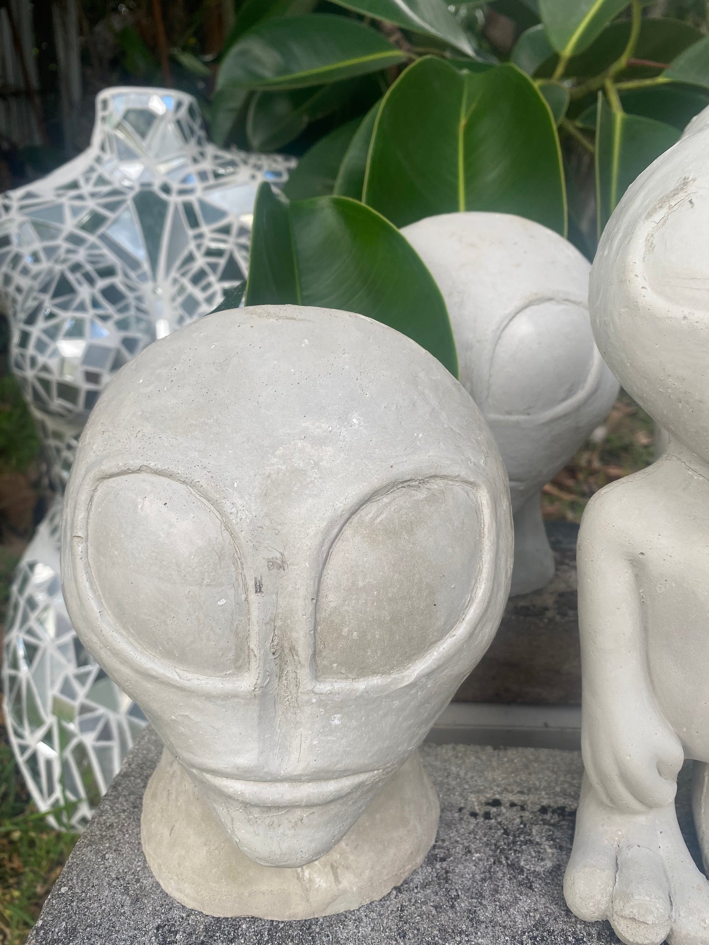 Concrete Alien Planter