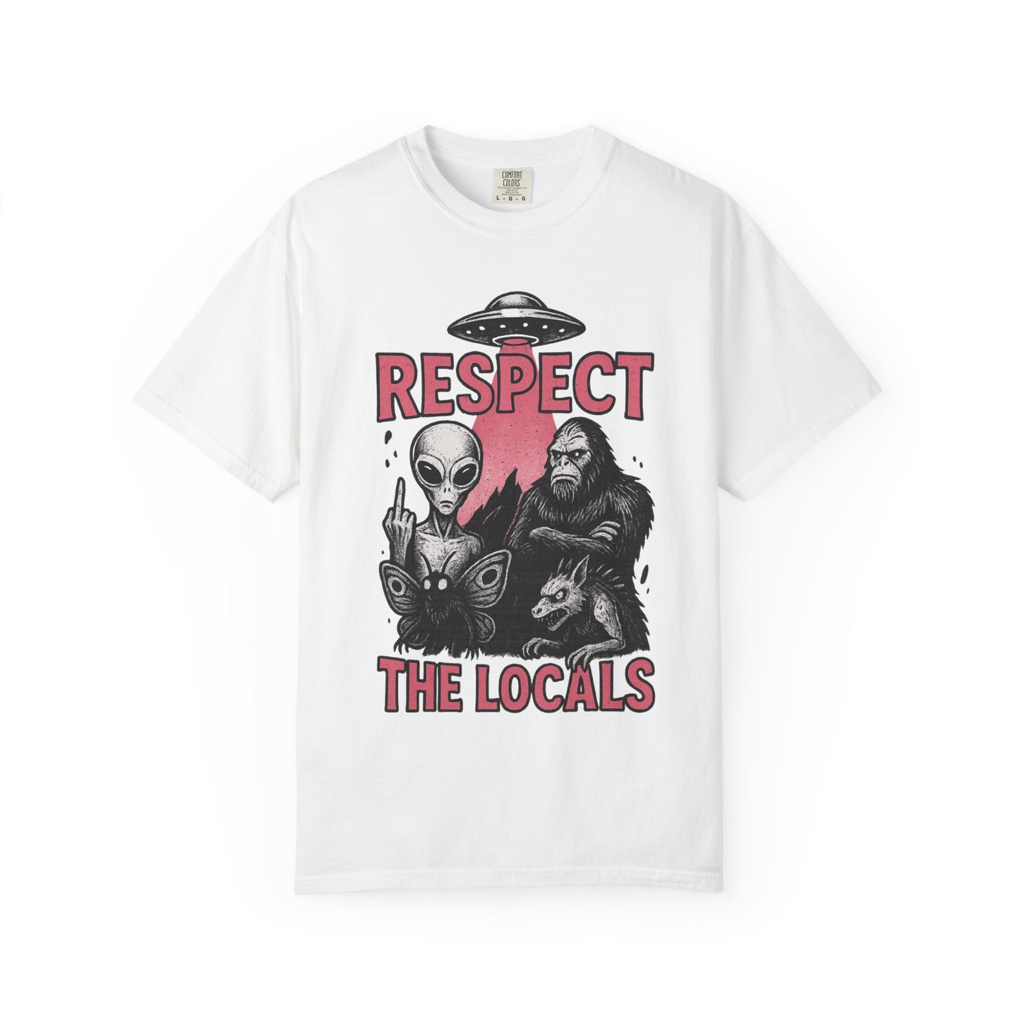 Cryptid Unisex T-shirt - Respect the Locals Humorous Tee
