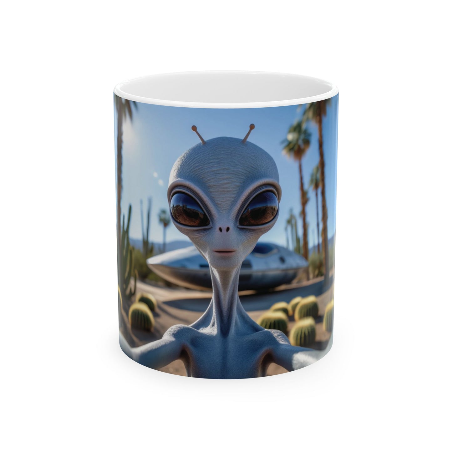Alien Selfie Ceramic Mug