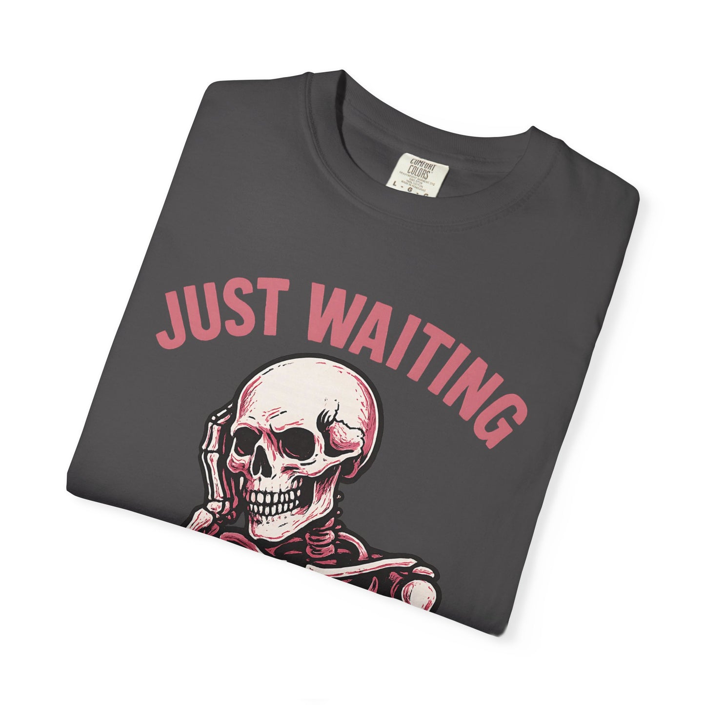 Funny Halloween Unisex T-shirt - Just Waiting for Halloween Design