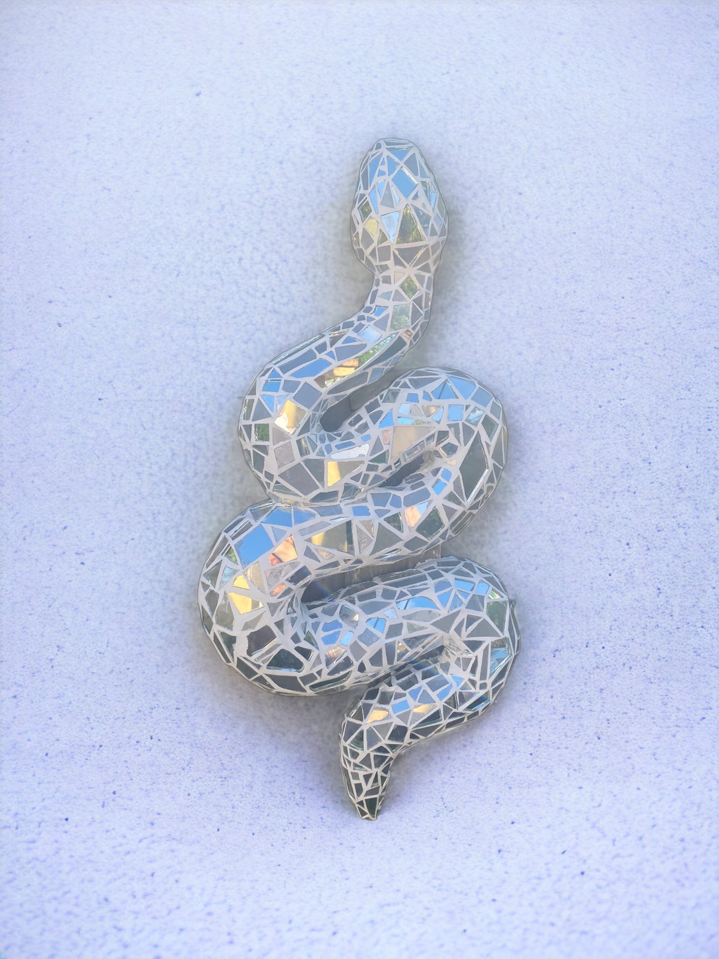 Broken Mirrors Snake Wall Art