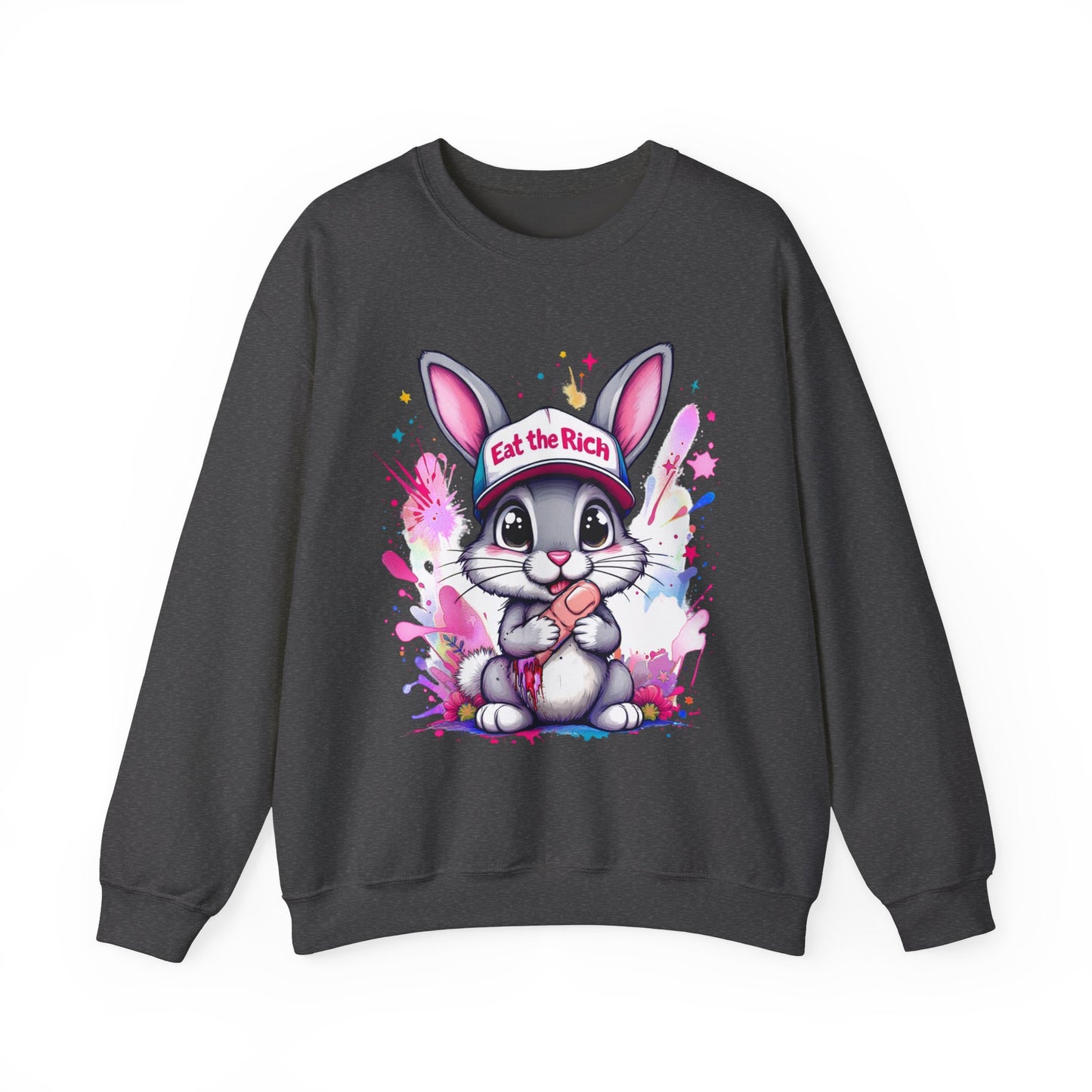 Eat the Rich Bunny Crewneck Sweatshirt