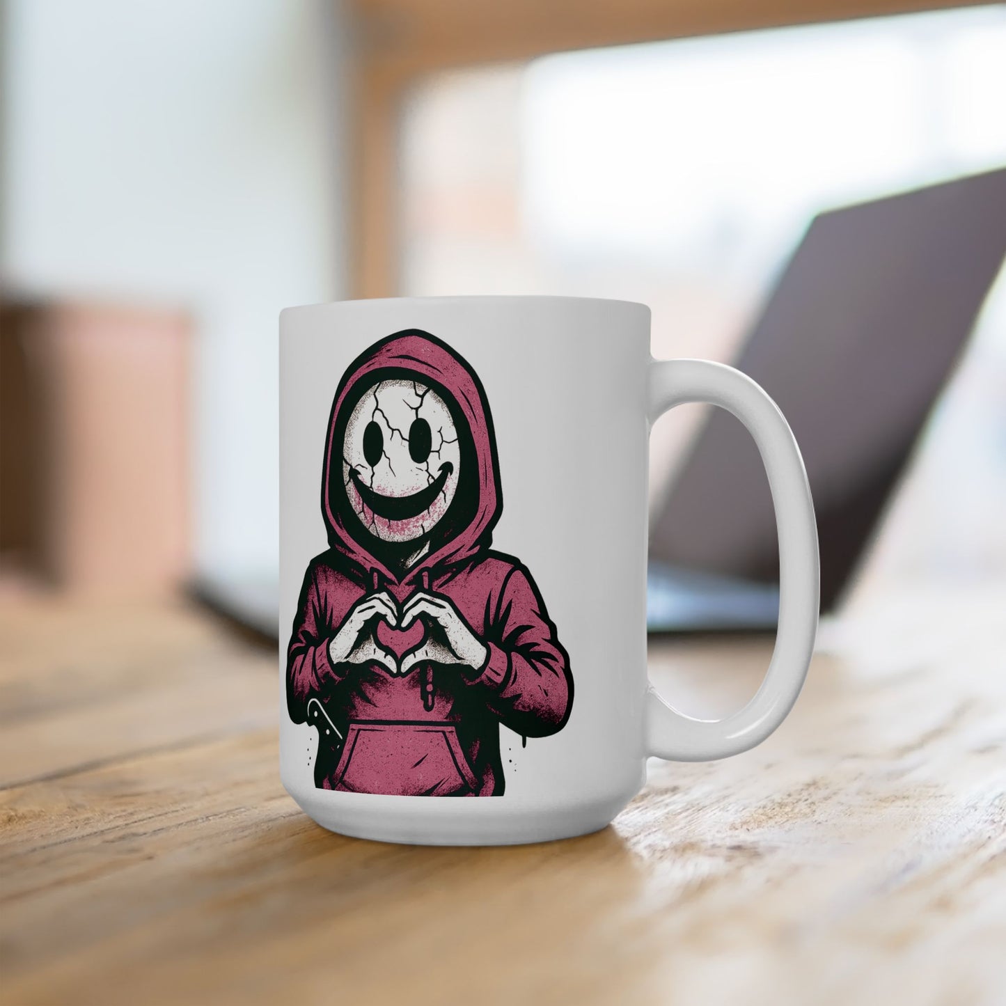 Psycho Love Mug — Gothic Skull Coffee Cup (11oz/15oz)