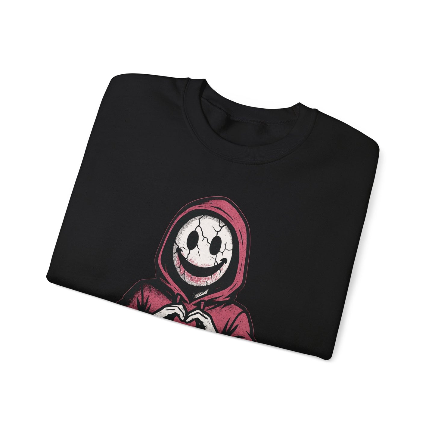 Cryptid Valentine Hoodie Face Crewneck Sweatshirt | Spooky Cute Valentine’s Day Pullover | Funny Horror Love Graphic